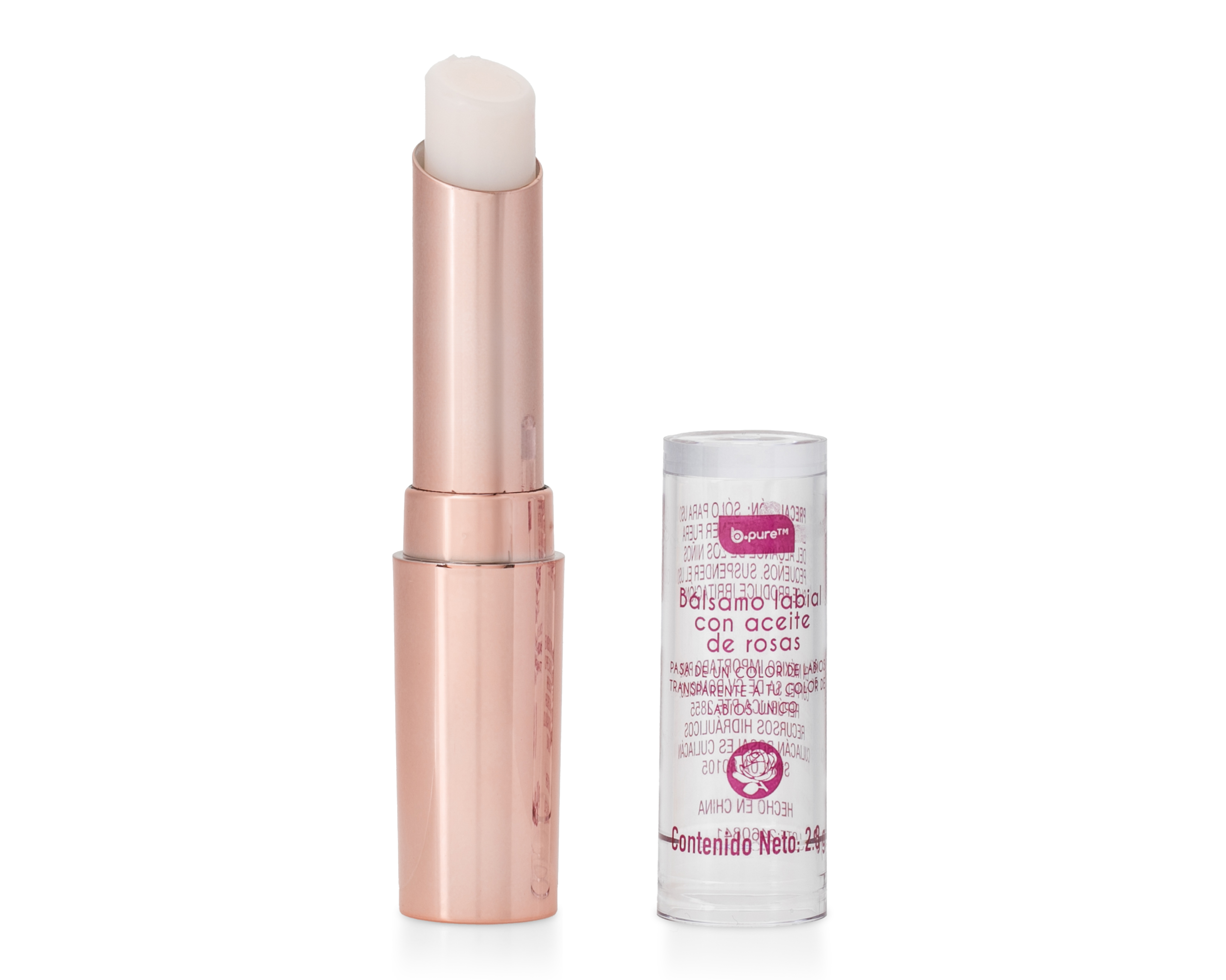 Foto 4 pulgar | Foto 3 | Bálsamo Labial B.pure Transparente 2.8 g