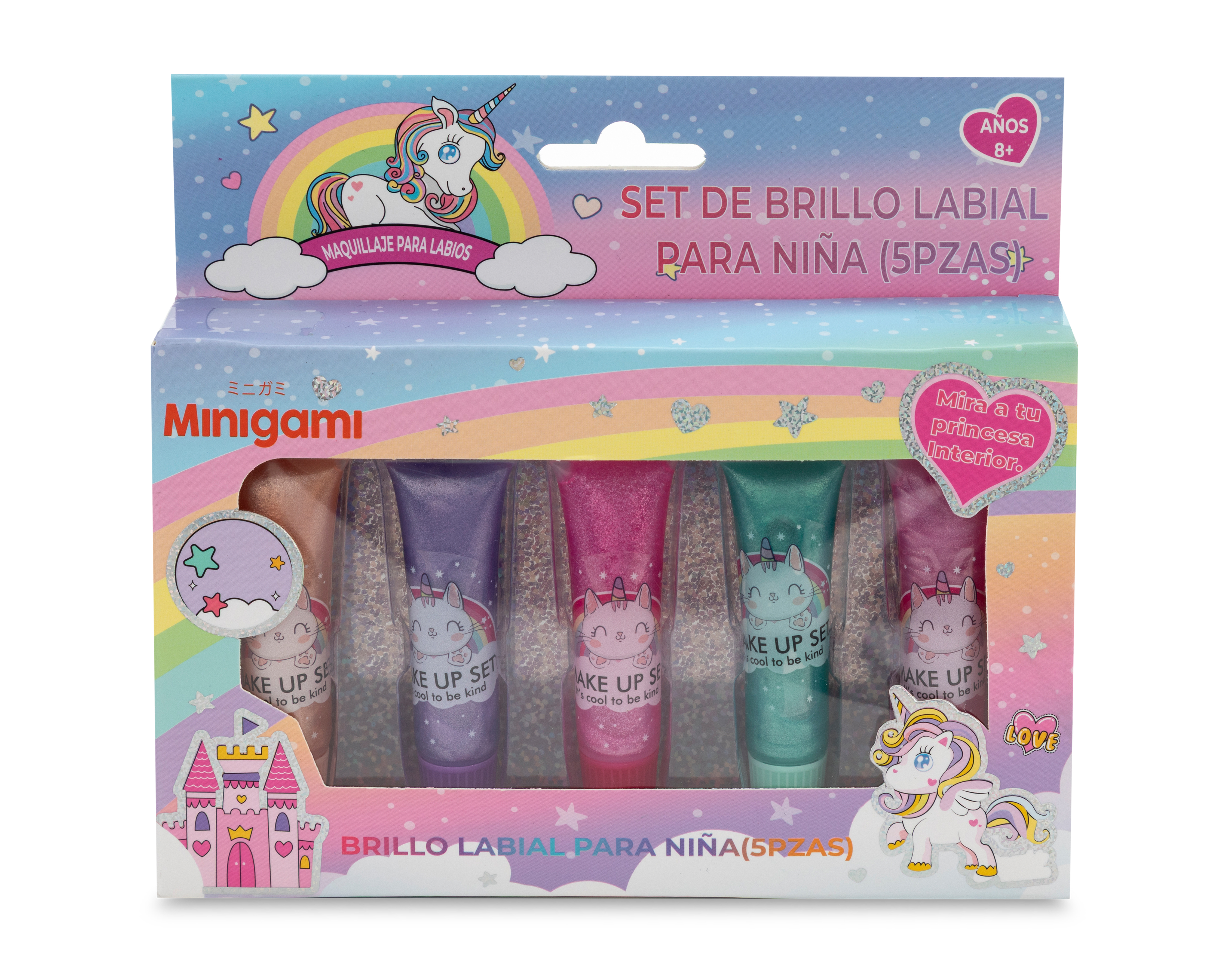Foto 2 pulgar | Foto 1 | Brillo Labial Minigami 5 Piezas