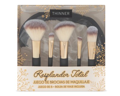 Foto 4 | Foto 4 | Set de Brochas de Maquillaje con Bolsa Thinner 6 Piezas
