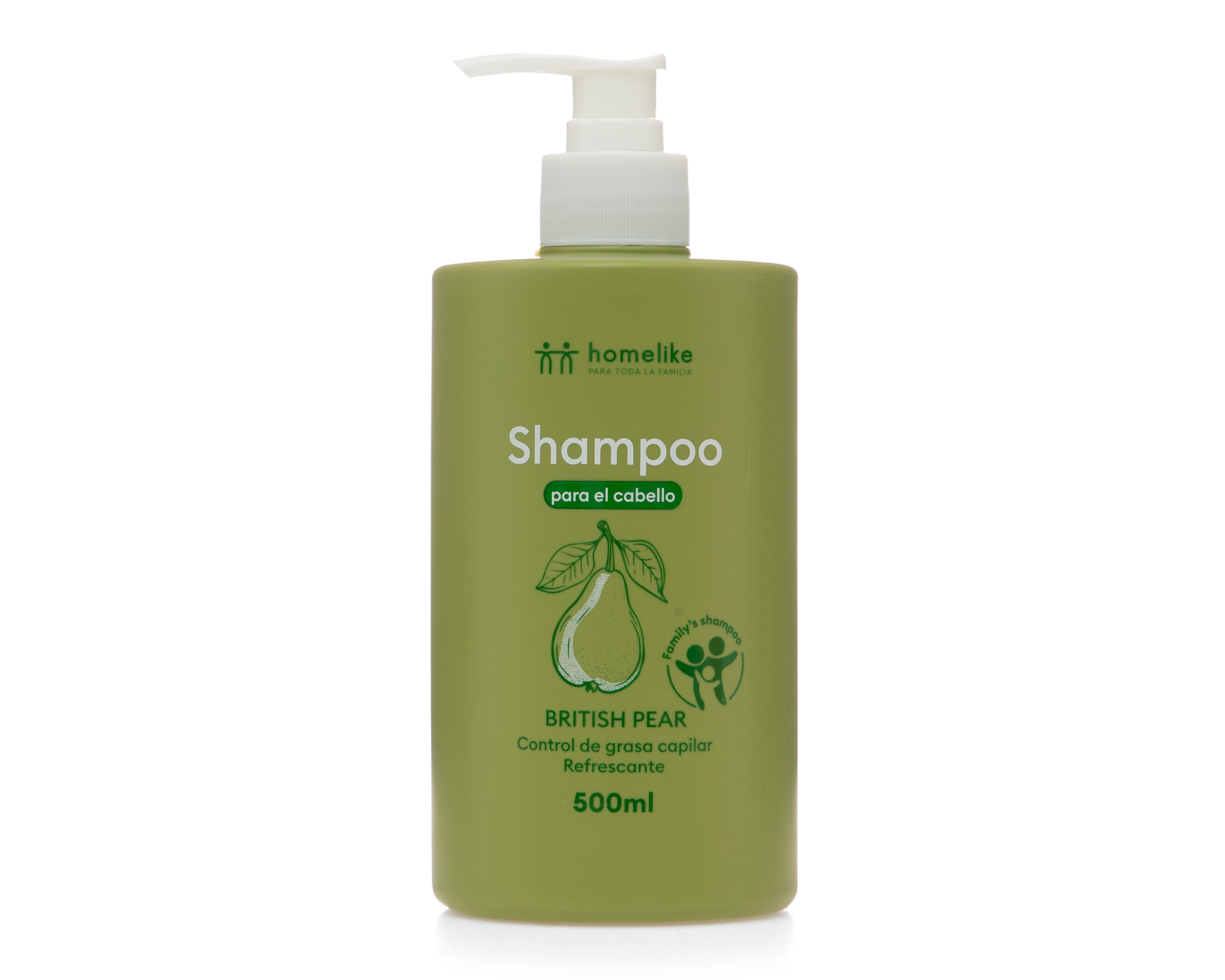 Shampoo Homelike British Pear Control de Grasa Capilar Refrescante 500 ml