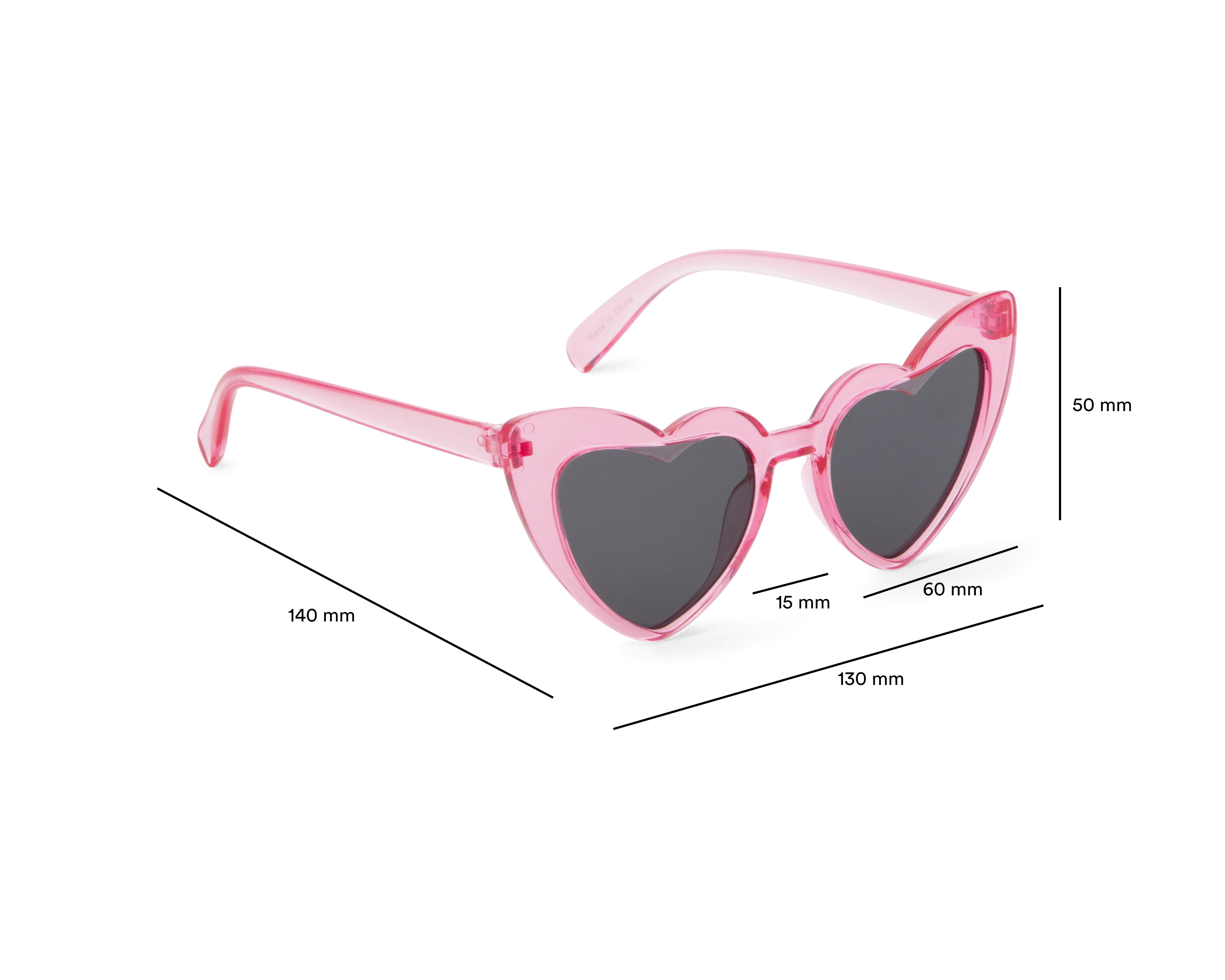 Foto 5 | Foto 5 | Lentes de Sol para Niña Minigami de Corazón Rosas