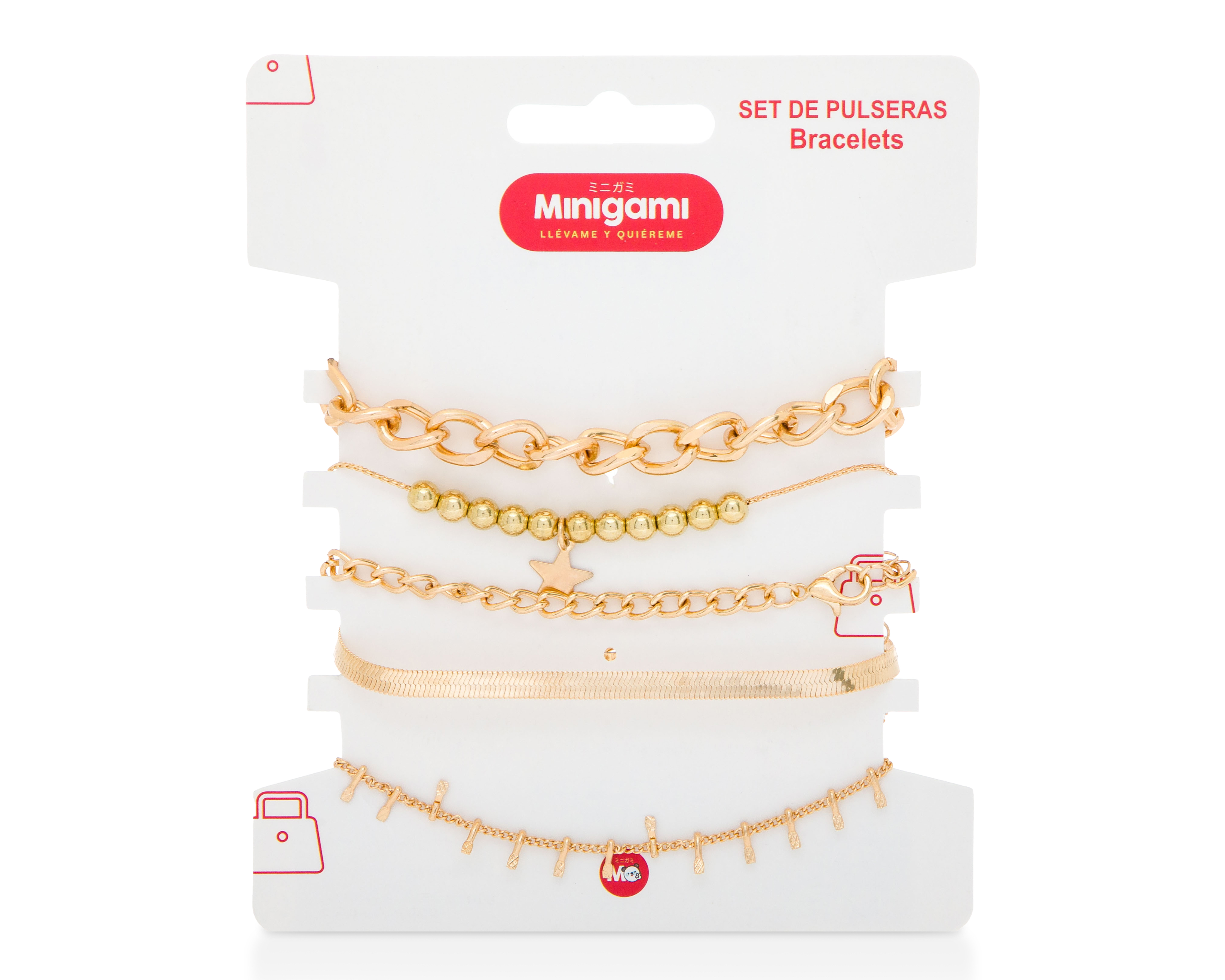 Pulsera de Plástico Minigami 5 Piezas
