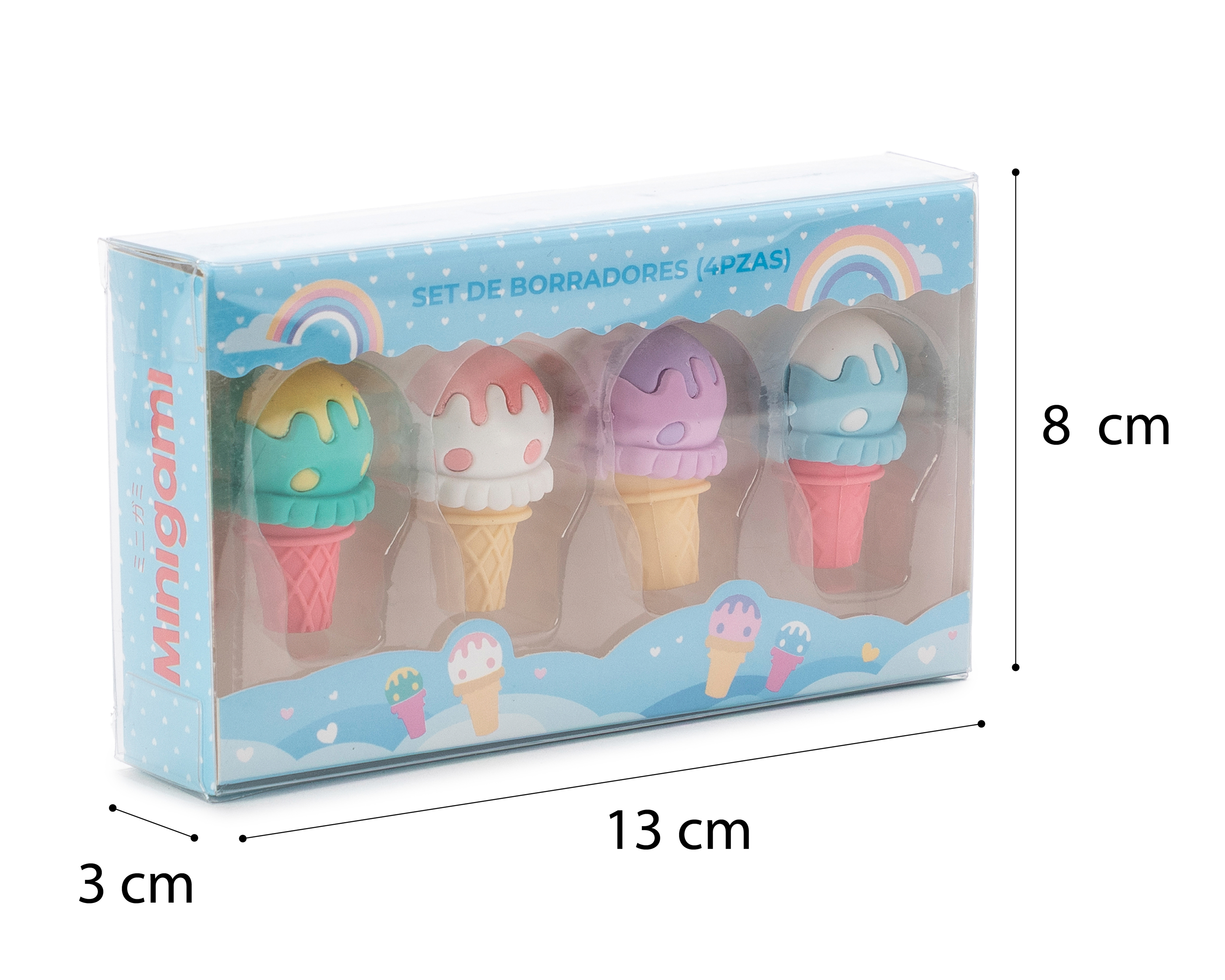 Foto 6 | Foto 6 | Borradores de Nieve Minigami 4 Piezas