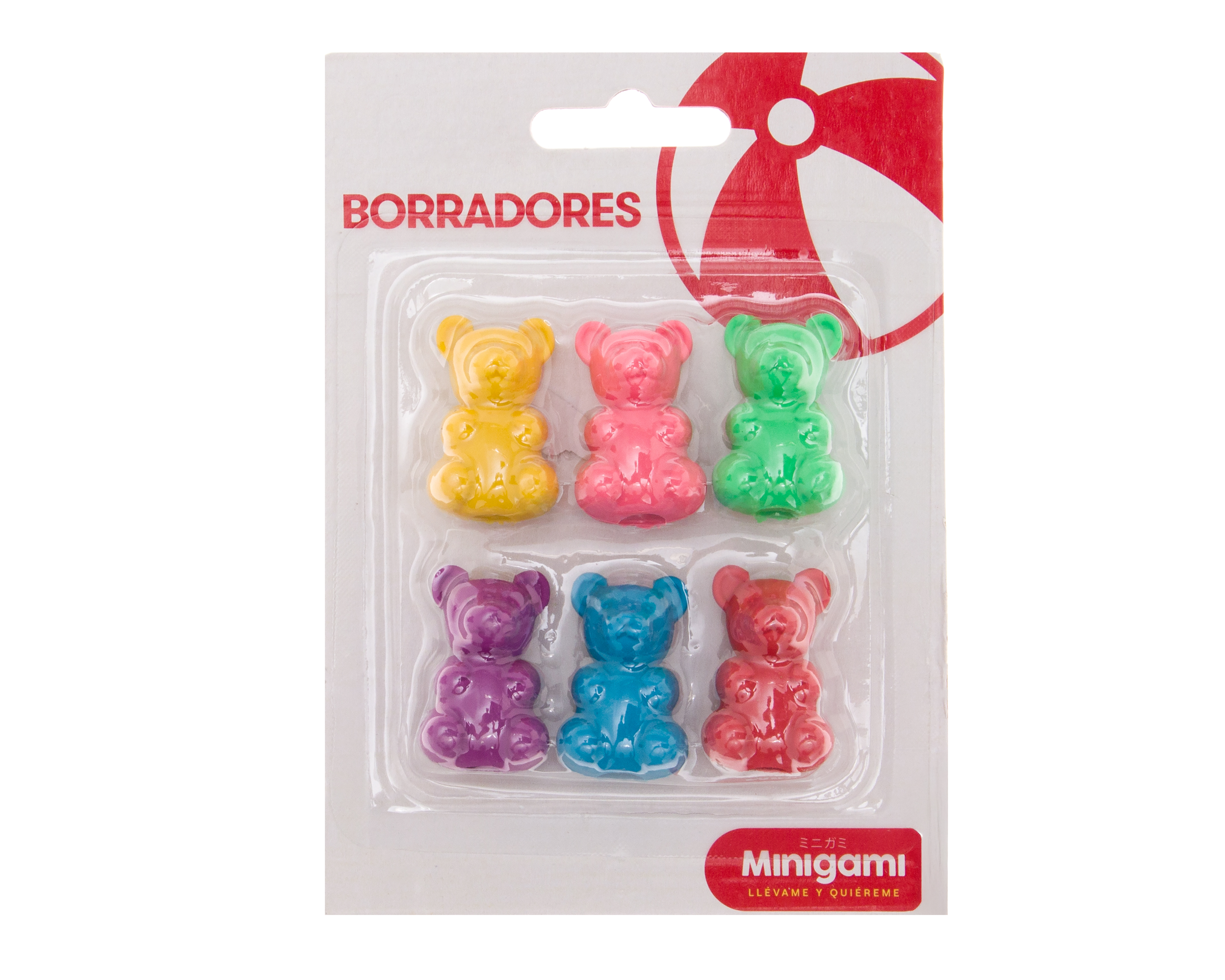 Foto 4 pulgar | Foto 3 | Borradores con Forma de Oso Minigami 6 Piezas
