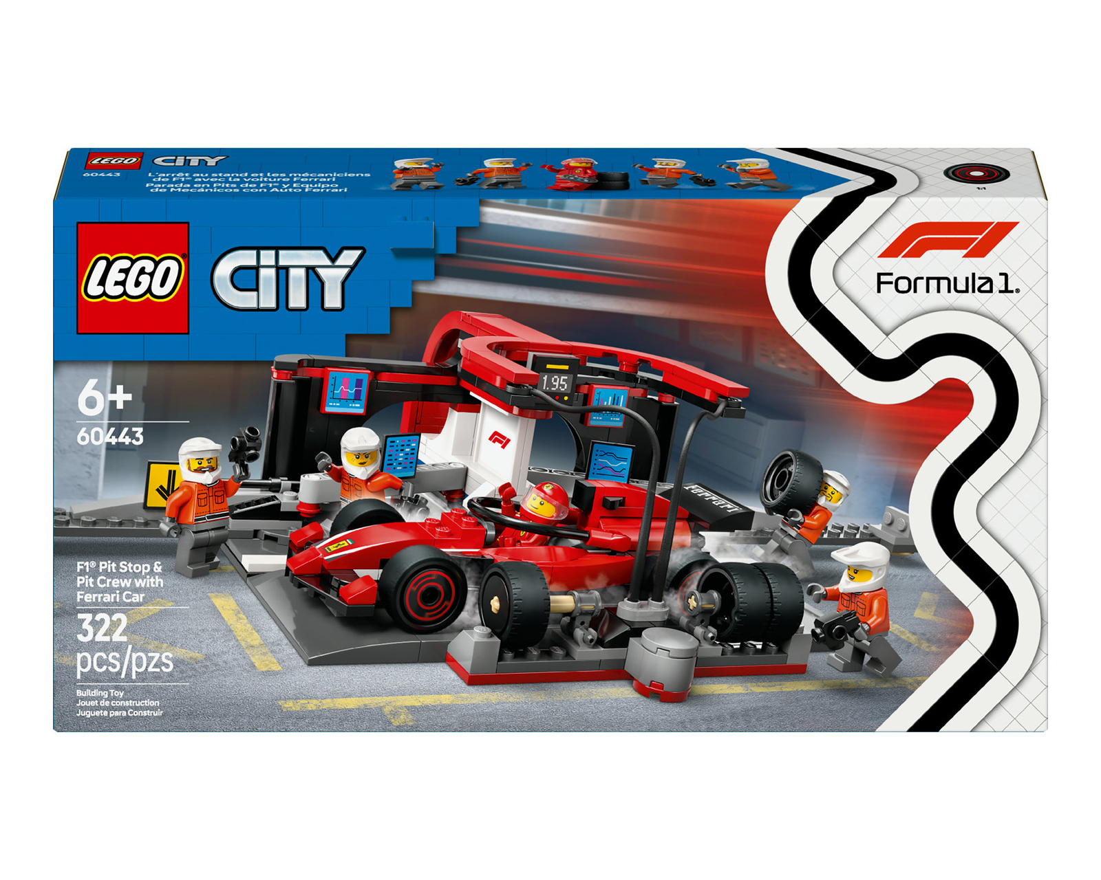 Foto 3 pulgar | Foto 2 | LEGO Parada en Boxes de F1 y Equipo de Mecánicos con Coche Ferrari