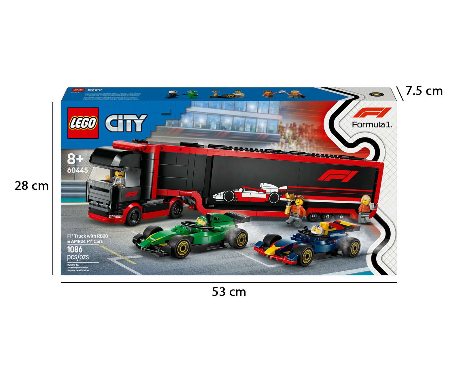 Foto 11 pulgar | Foto 10 | LEGO City: Camión de F1 con Coches de F1 RB20 y AMR24