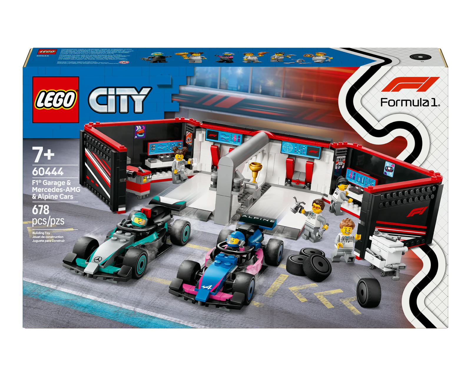 Foto 3 pulgar | Foto 2 | LEGO City: Garaje de F1 con Coches Mercedes-AMG y Alpine