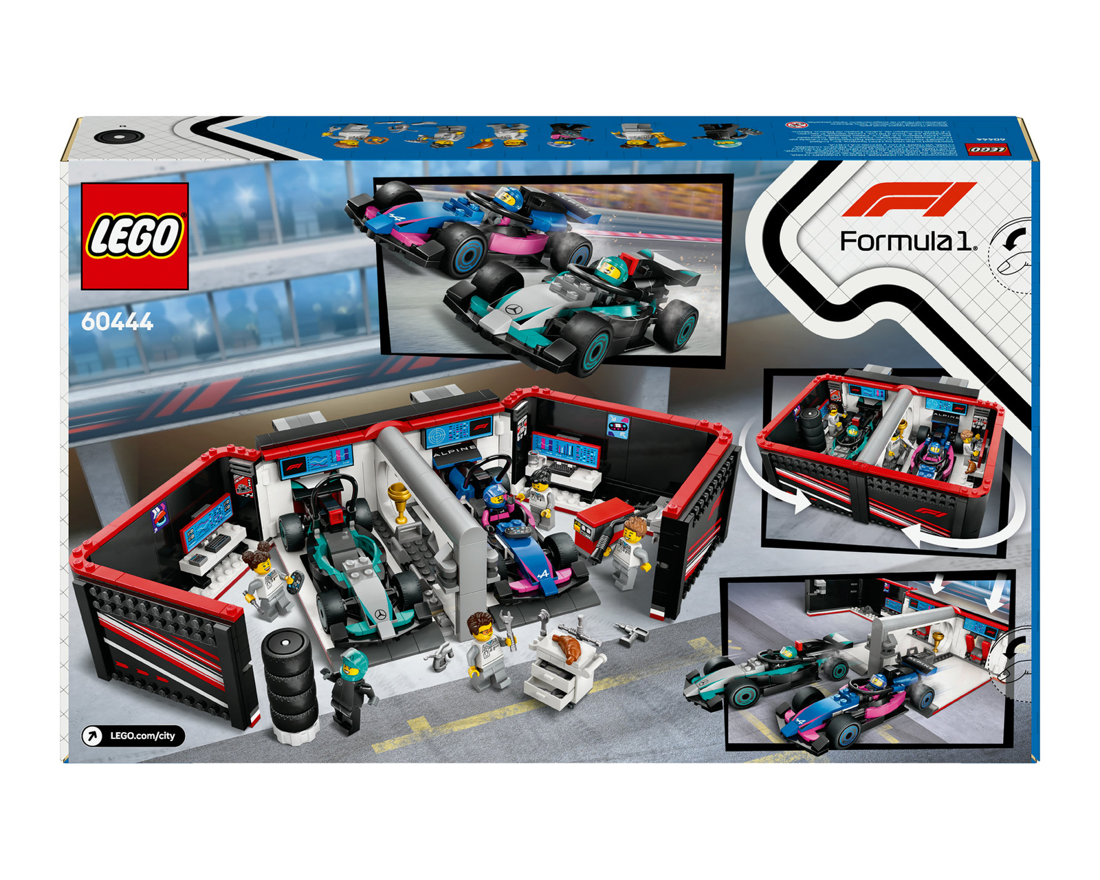 Foto 10 pulgar | Foto 9 | LEGO City: Garaje de F1 con Coches Mercedes-AMG y Alpine