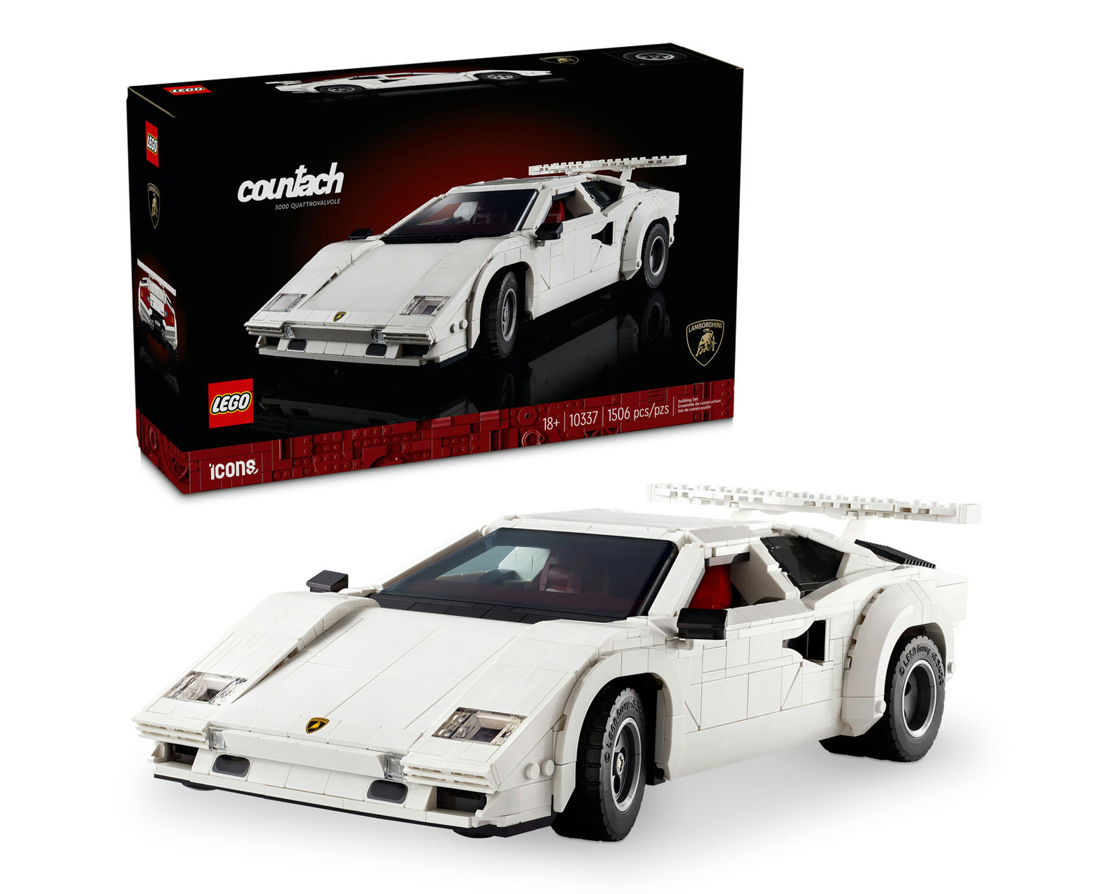 Foto 2 pulgar | Foto 1 | LEGO Icons: Lamborghini Countach 5000 Quattrovalvole