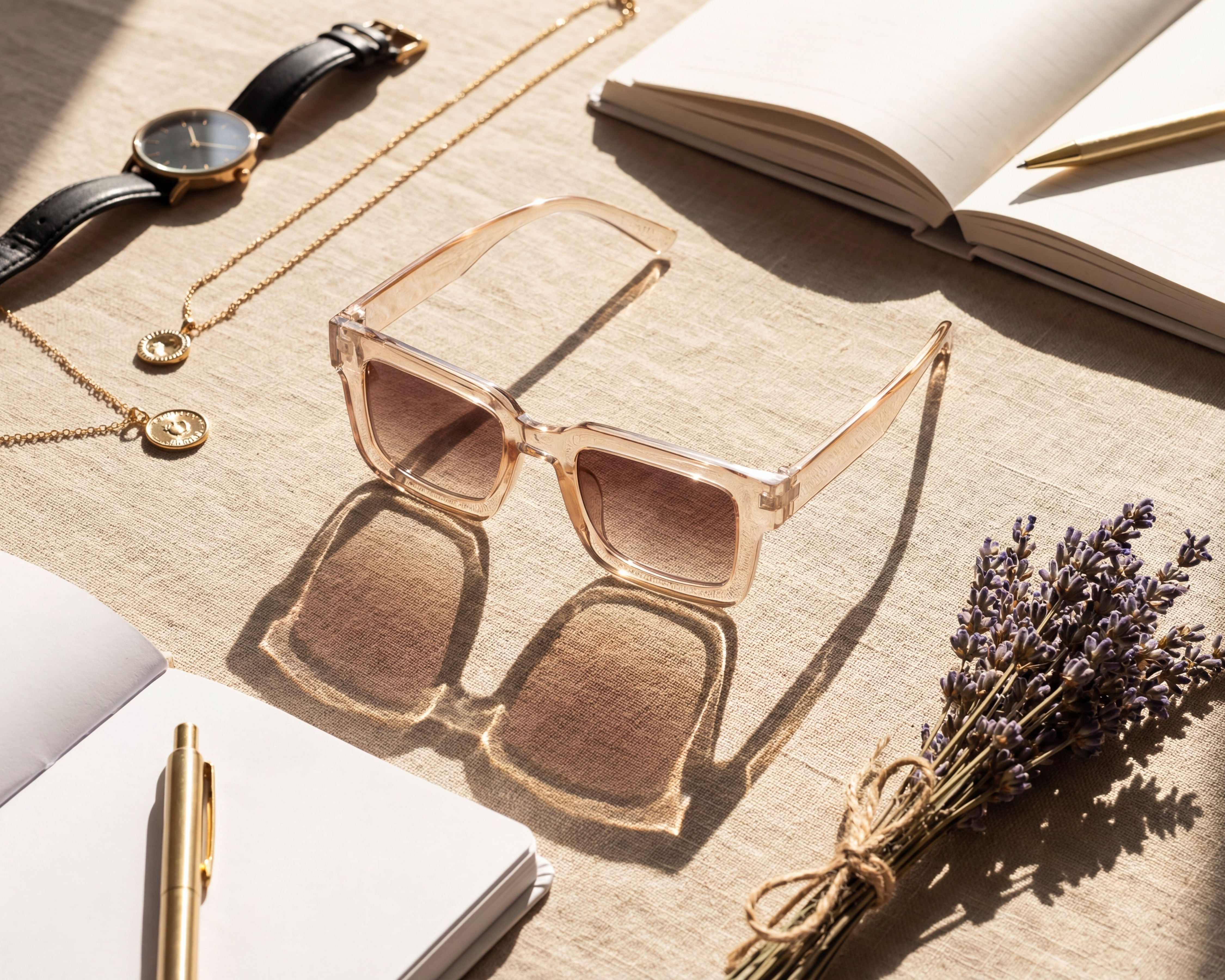 Foto 7 pulgar | Foto 6 | Lentes de Sol para Niña Minigami Cuadrados Nude