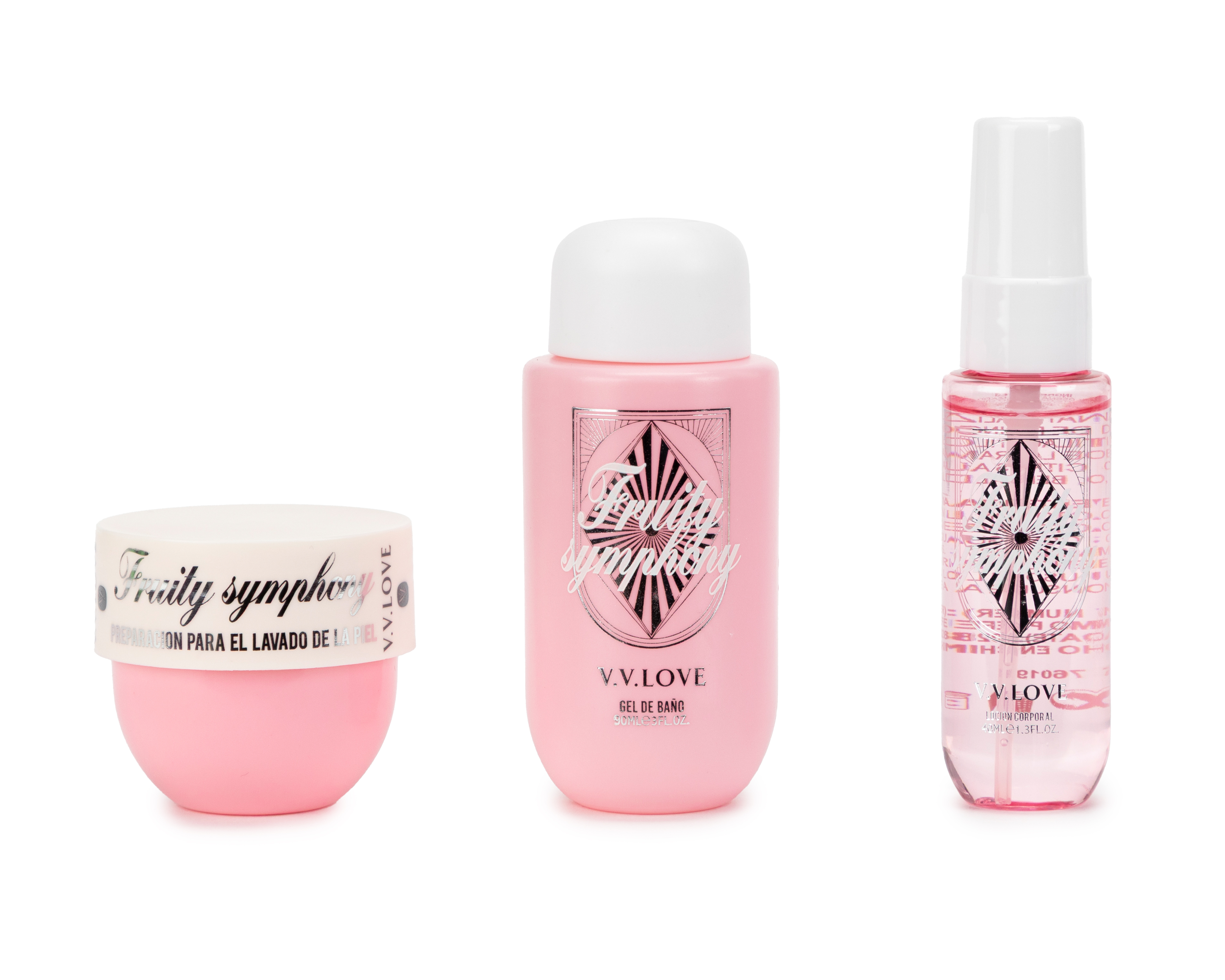 Foto 2 | Foto 2 | Set de Body Mist, Gel de Baño y Crema Corporal V.V. Love 3 Piezas