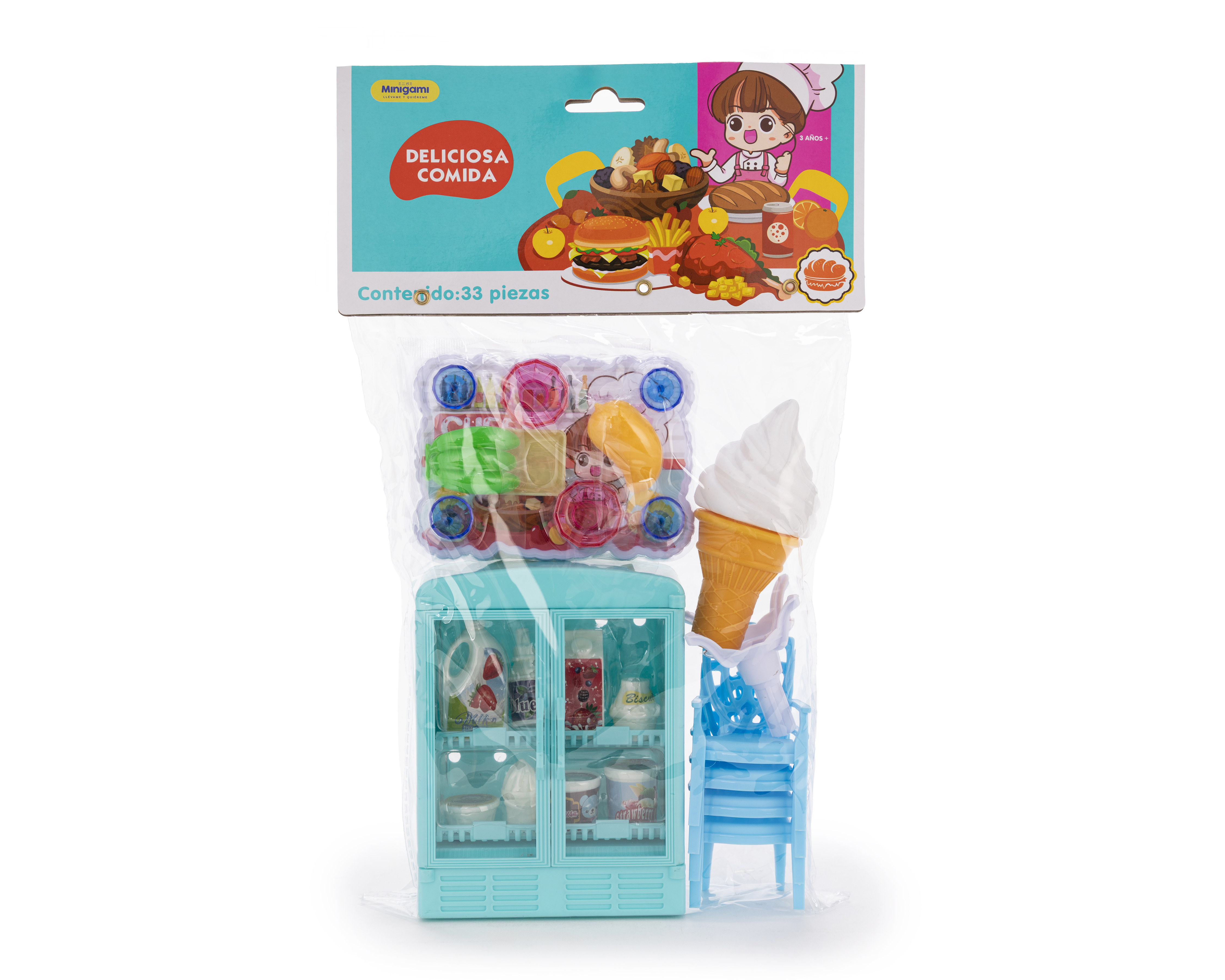 Juego de Comida Minigami 33 Piezas