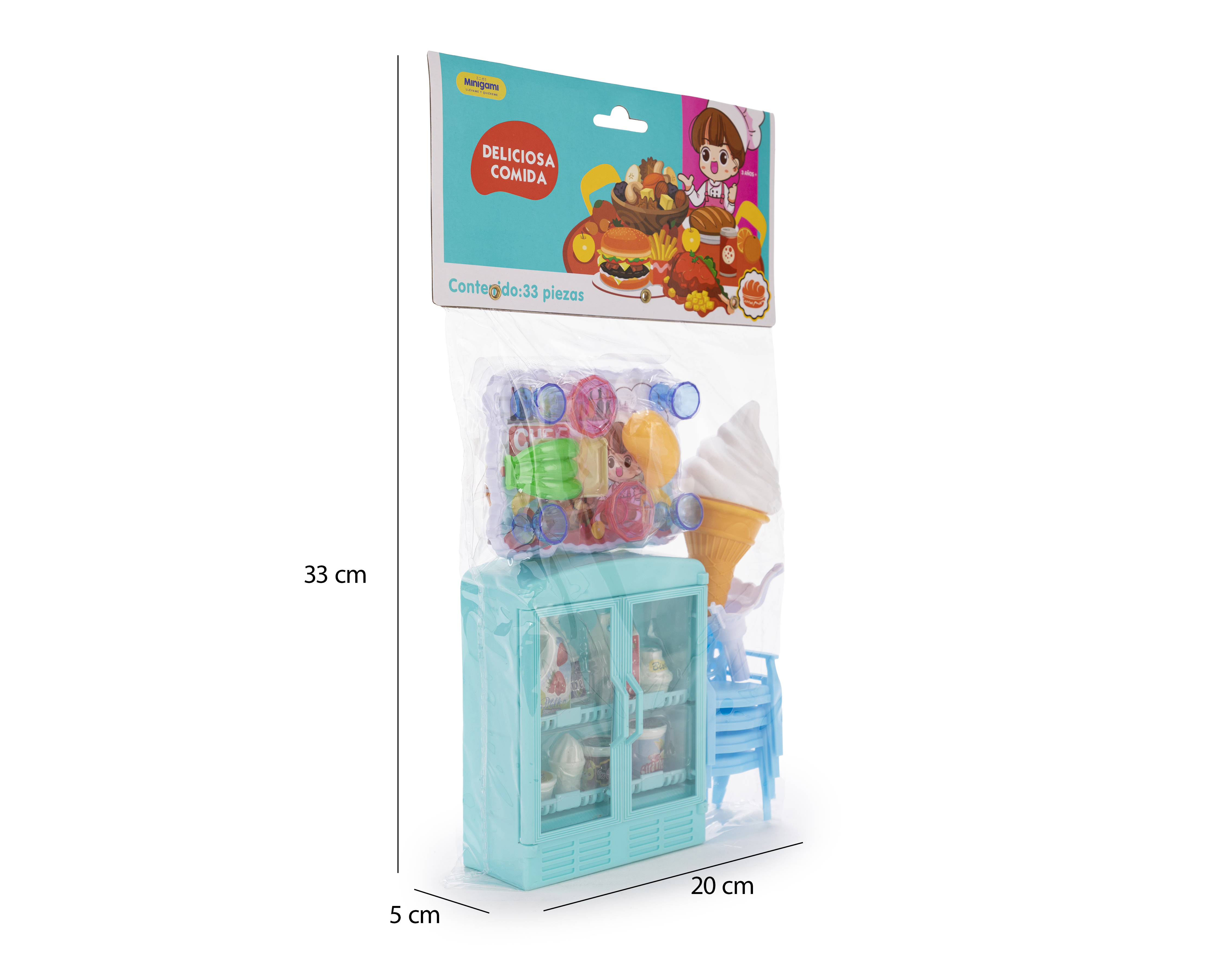 Foto 4 pulgar | Foto 3 | Juego de Comida Minigami 33 Piezas