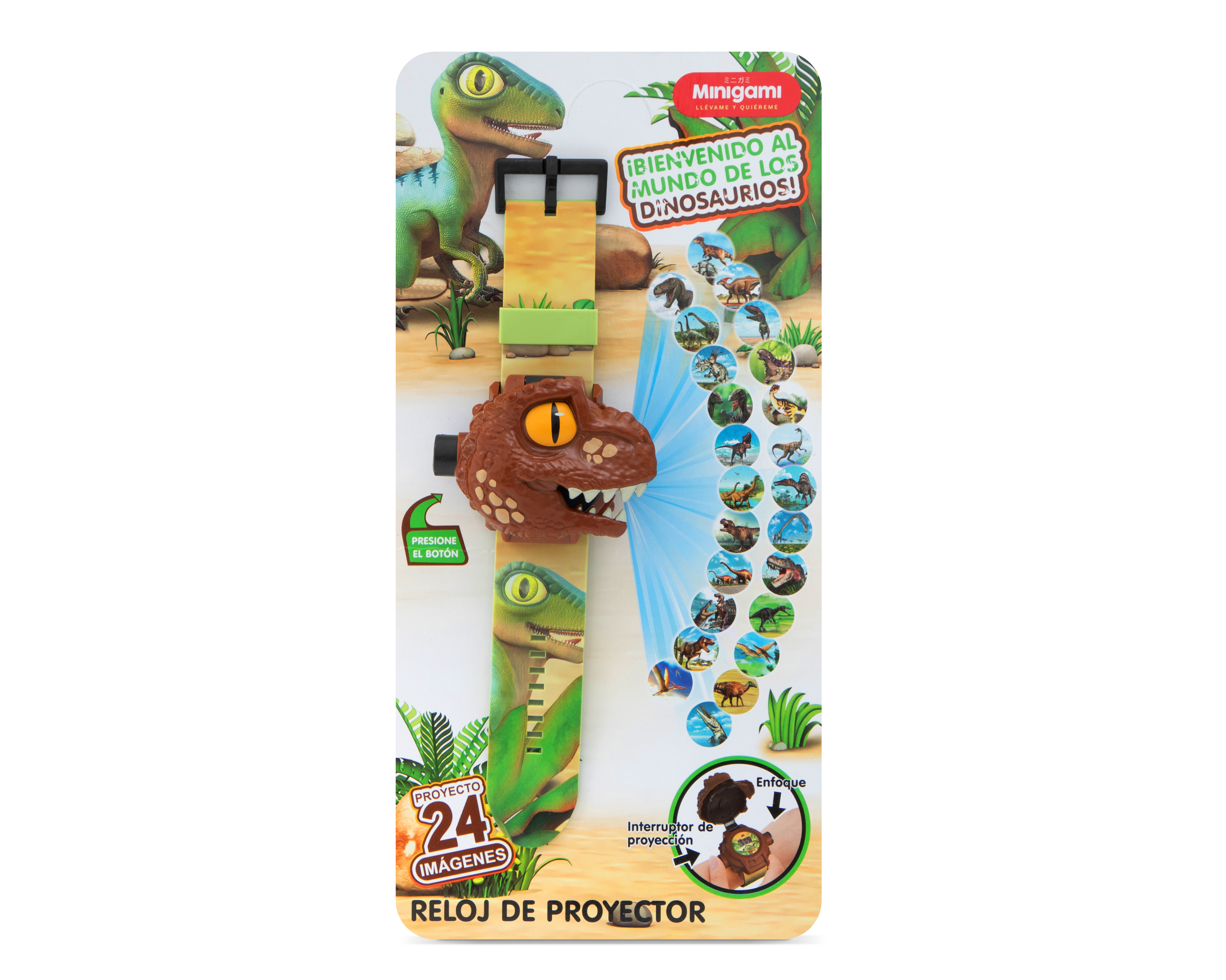 Foto 6 pulgar | Foto 5 | Reloj Proyector de Dinosaurio Minigami