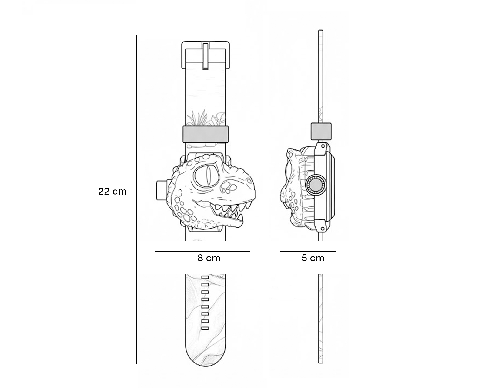 Foto 8 pulgar | Foto 7 | Reloj Proyector de Dinosaurio Minigami