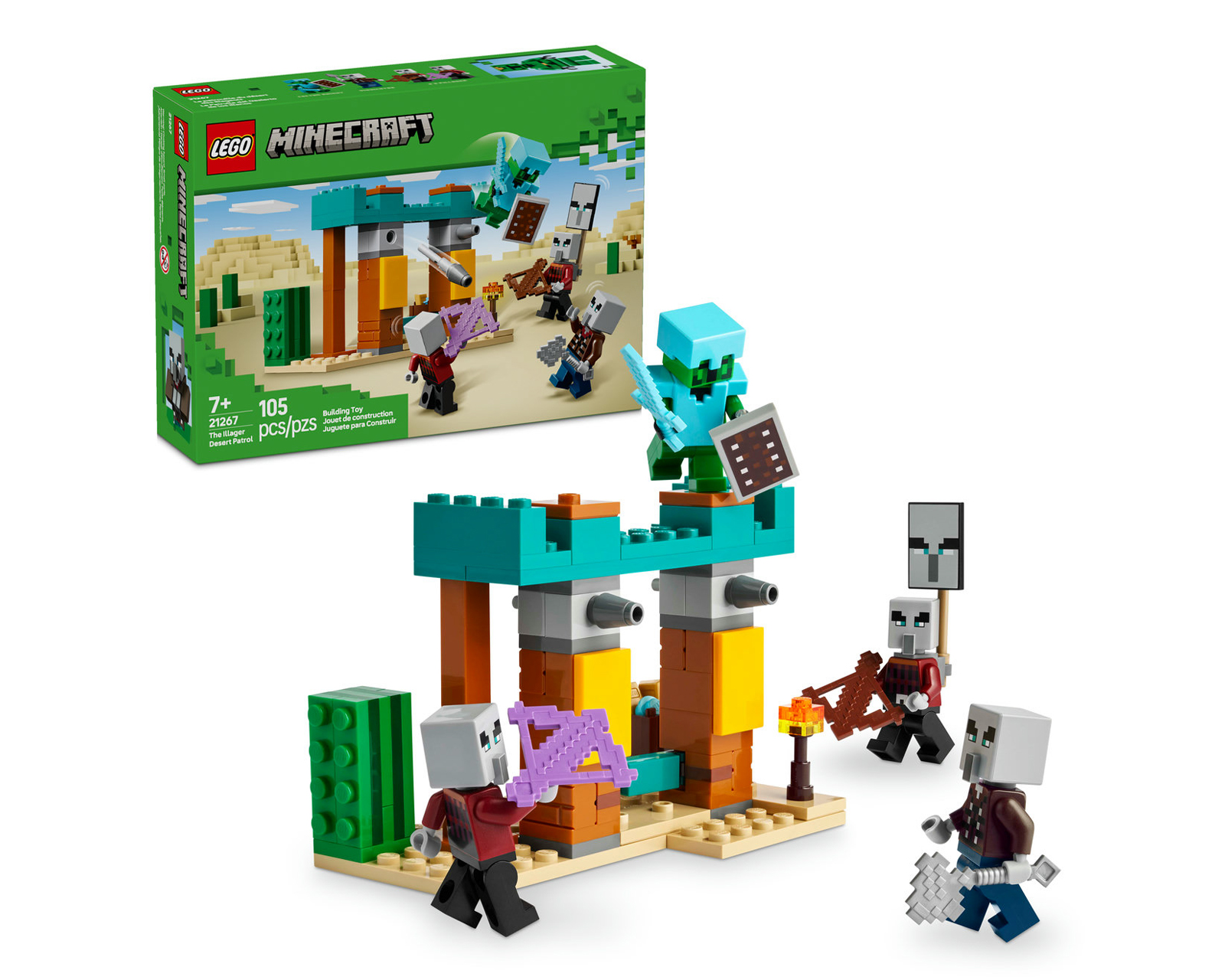 LEGO Minecraft: La Patrulla del Desierto de los Maldeanos