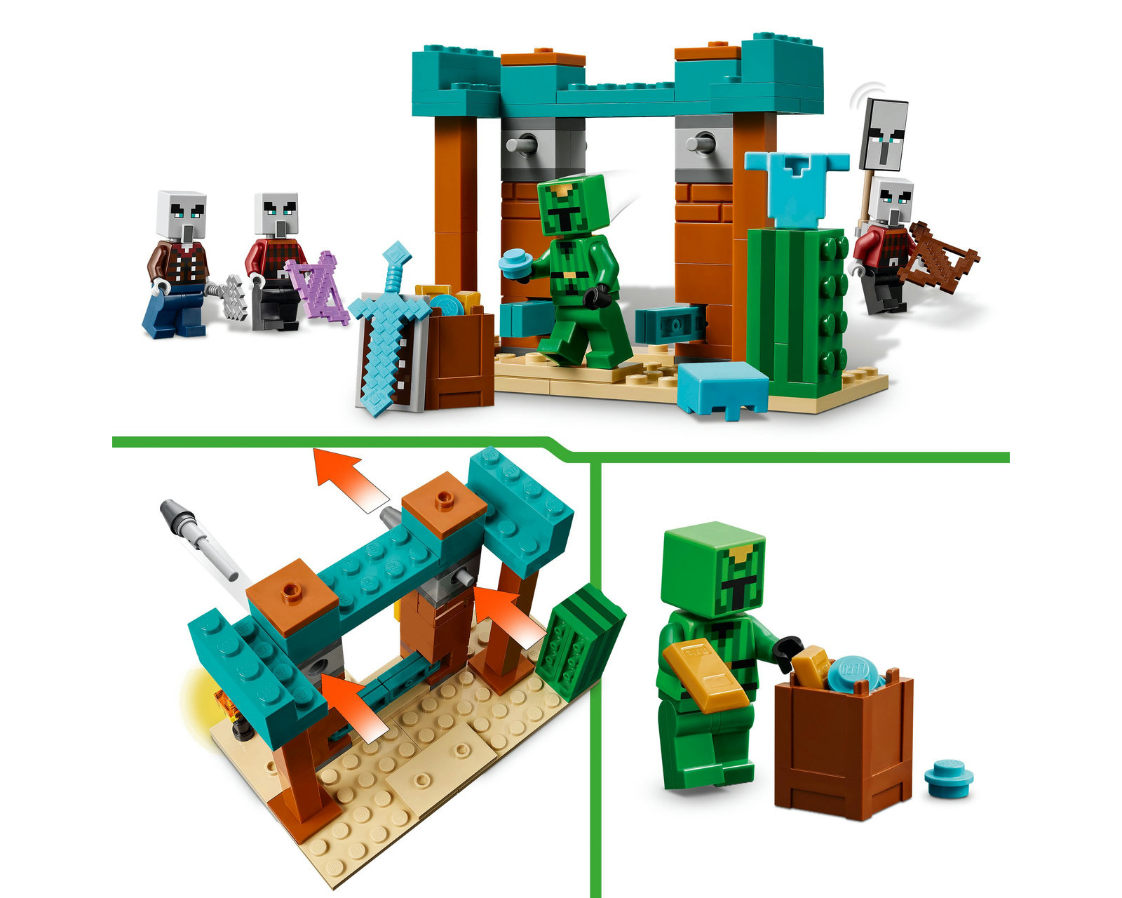 Foto 8 pulgar | Foto 7 | LEGO Minecraft: La Patrulla del Desierto de los Maldeanos