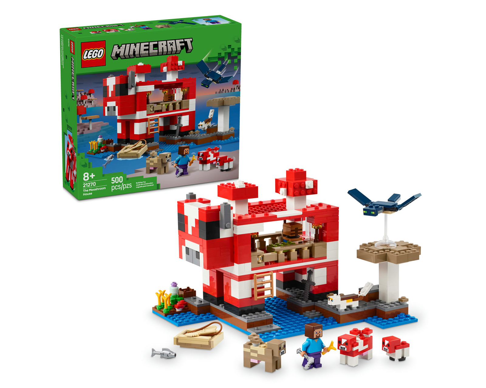 Foto 2 pulgar | Foto 1 | LEGO Minecraft: La Casa Champiñón