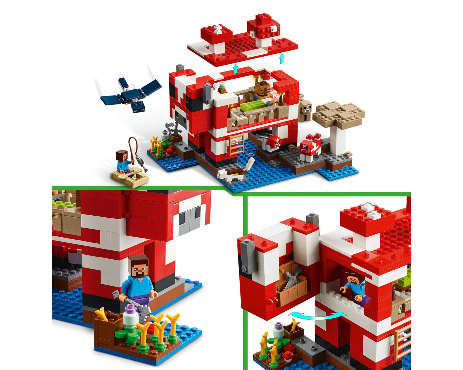 Foto 8 pulgar | Foto 7 | LEGO Minecraft: La Casa Champiñón