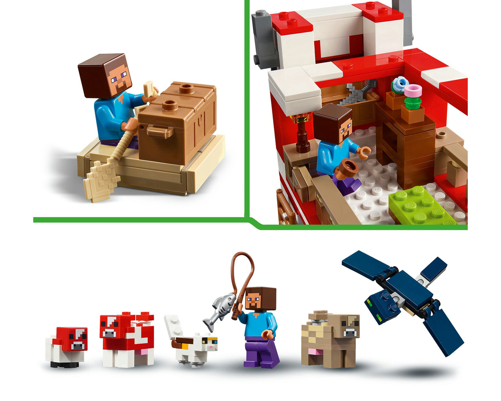 Foto 9 pulgar | Foto 8 | LEGO Minecraft: La Casa Champiñón