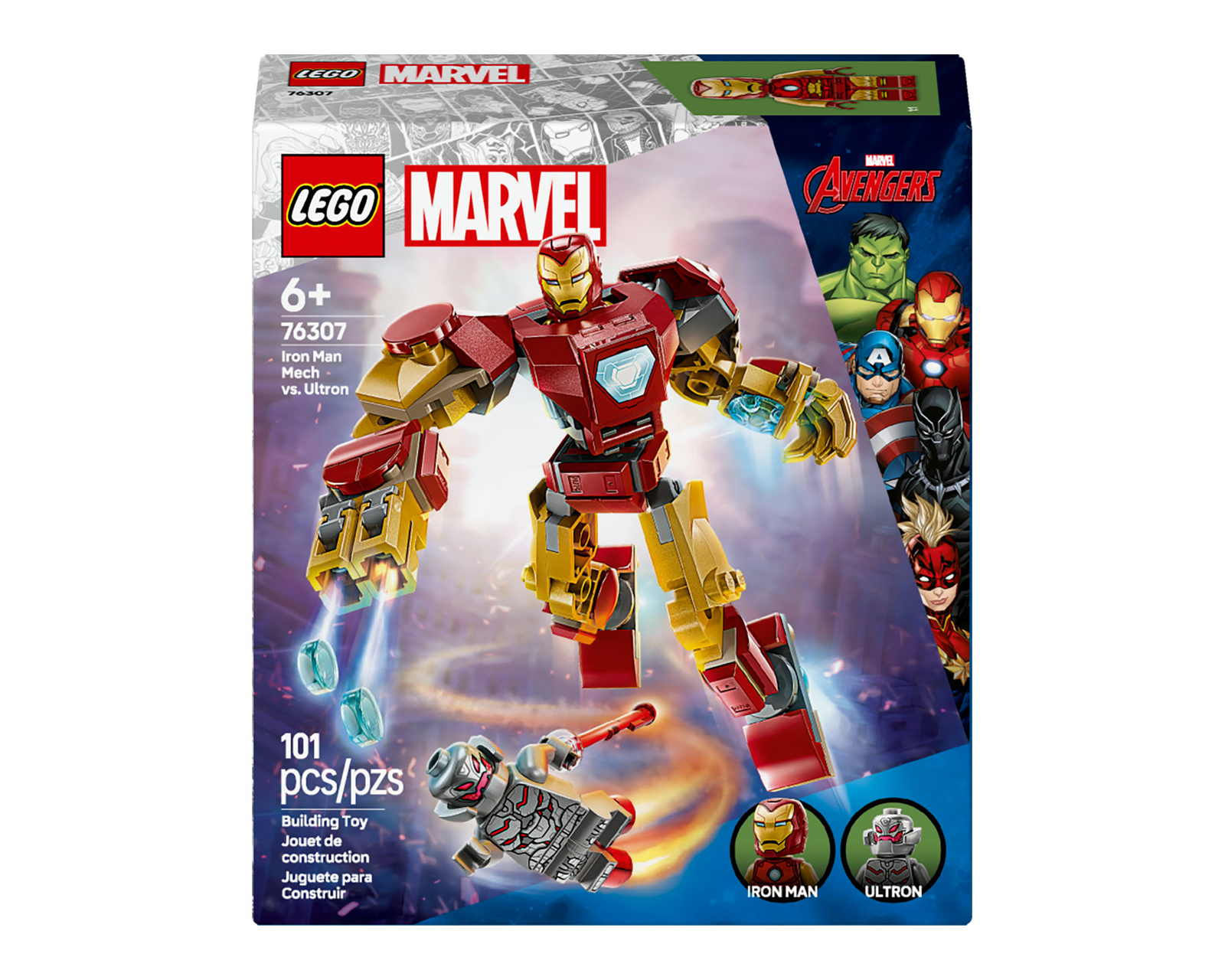 Foto 3 pulgar | Foto 2 | LEGO Marvel: Armadura Robótica de Iron Man vs. Ultrón