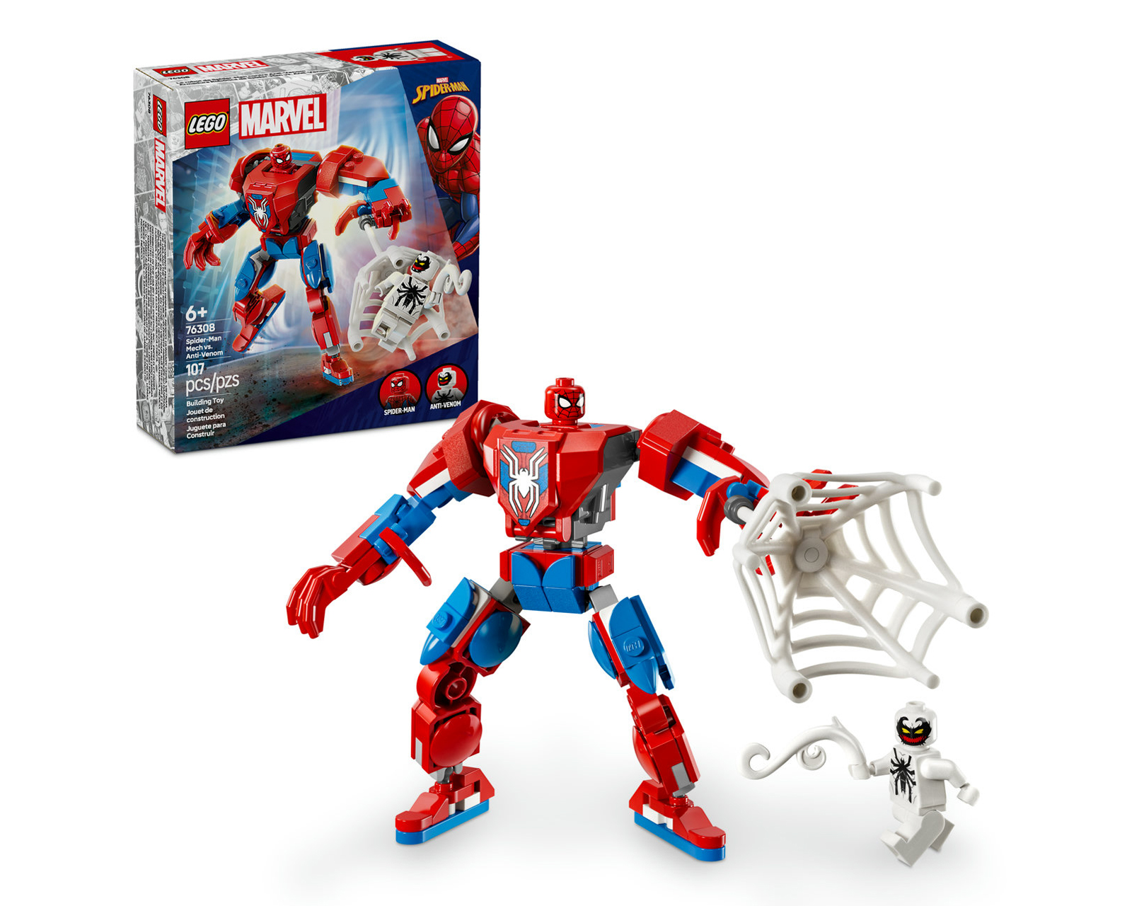 LEGO Marvel: Armadura Robótica de Spider-Man vs. el Anti-Venom