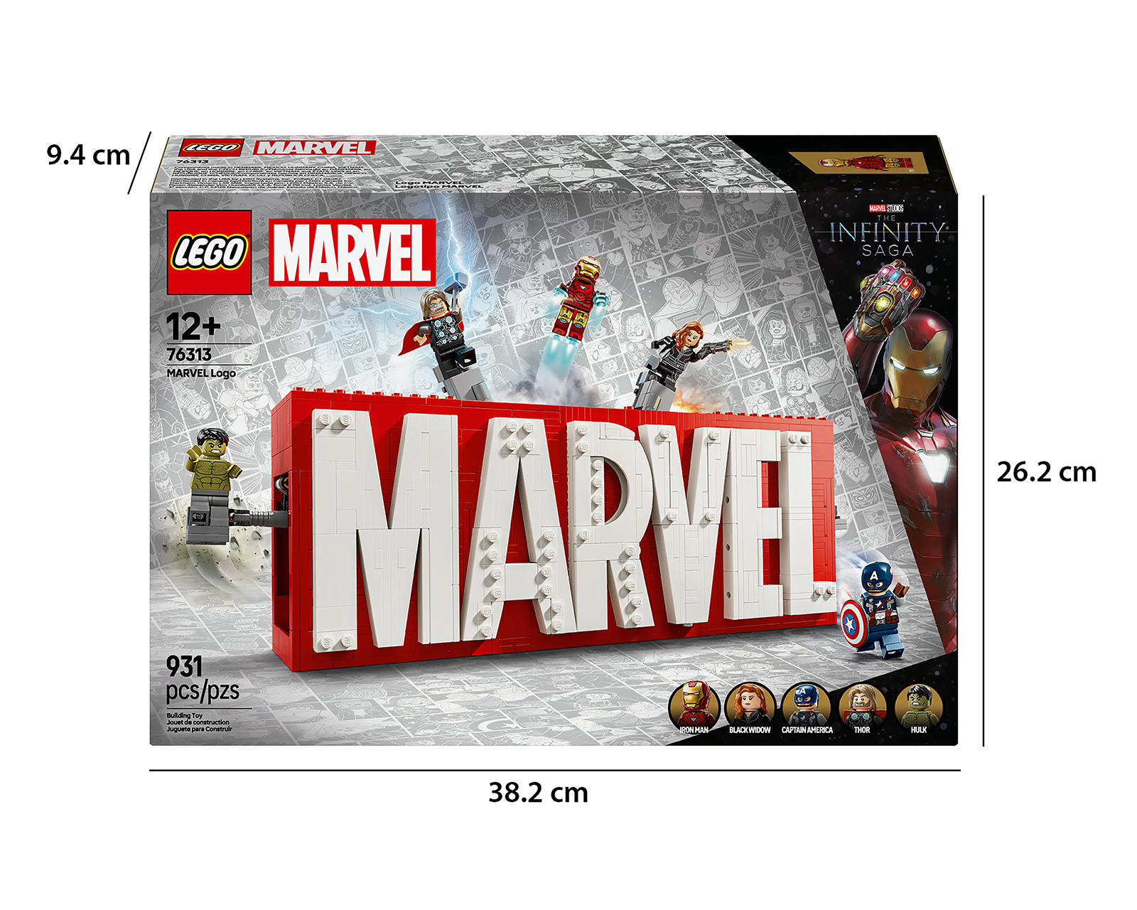 Foto 11 pulgar | Foto 10 | LEGO Marvel: Logotipo Marvel y Minifiguras