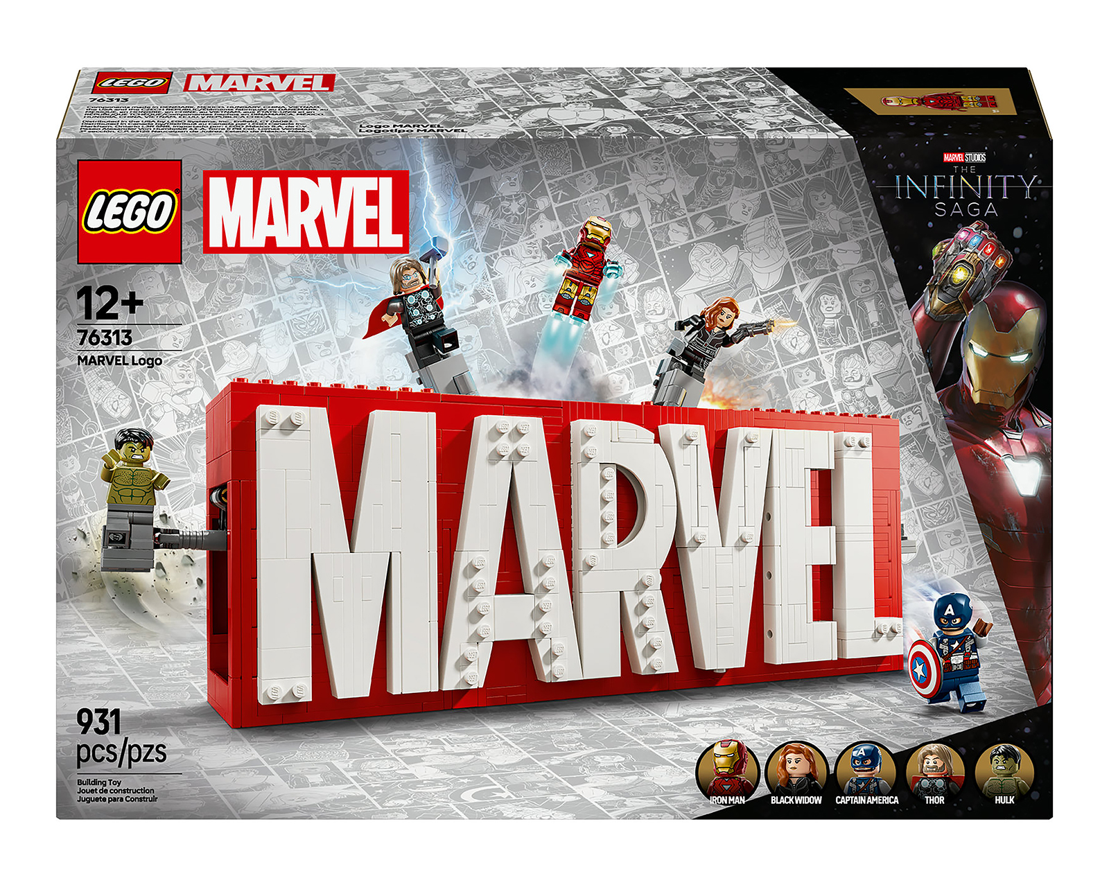 Foto 2 | Foto 2 | LEGO Marvel: Logotipo Marvel y Minifiguras