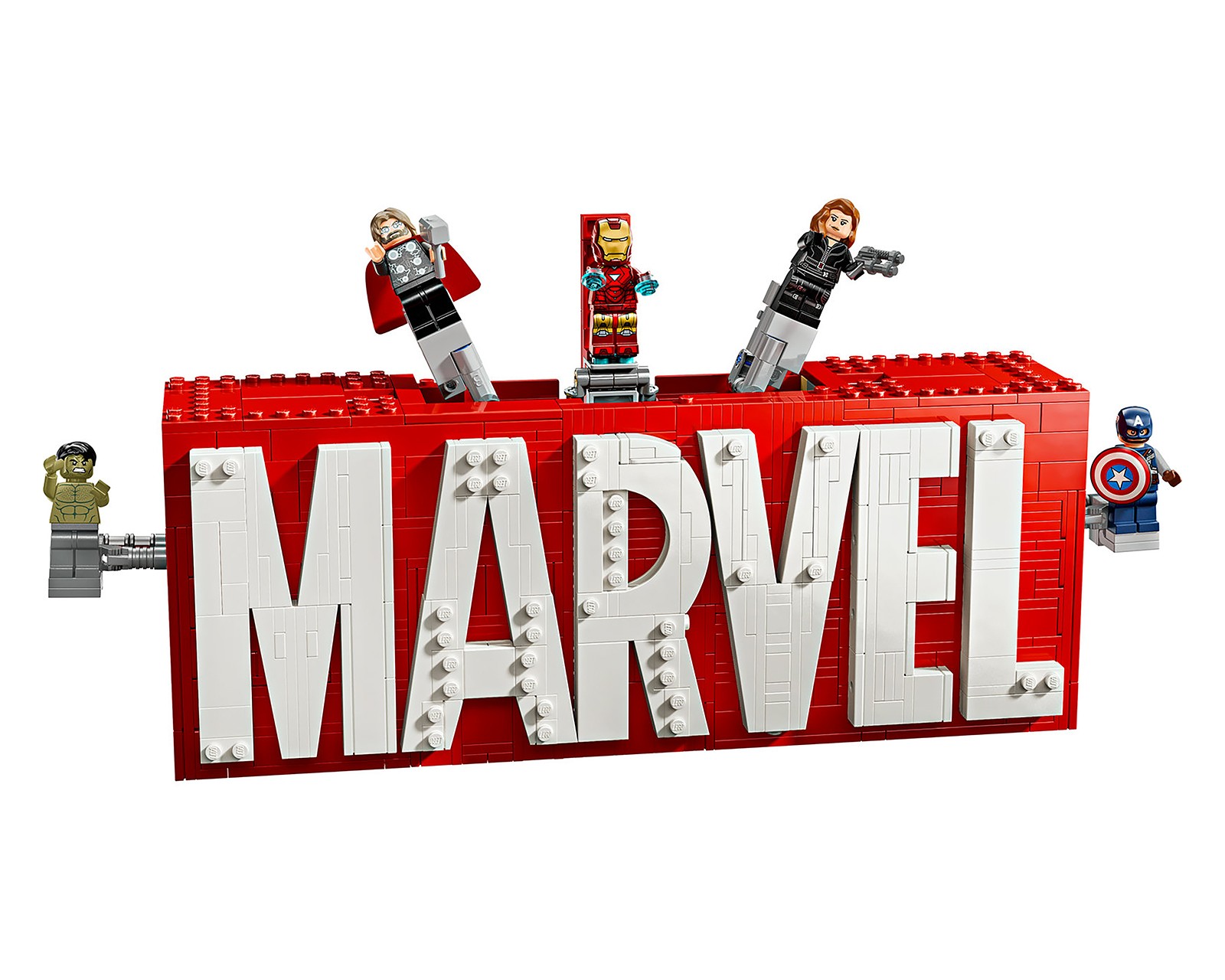 Foto 4 pulgar | Foto 3 | LEGO Marvel: Logotipo Marvel y Minifiguras