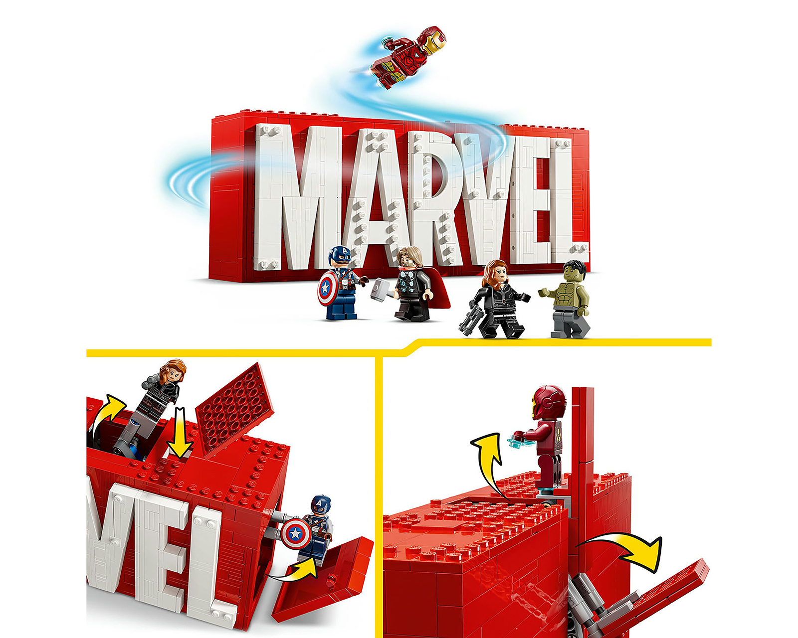 Foto 8 pulgar | Foto 7 | LEGO Marvel: Logotipo Marvel y Minifiguras