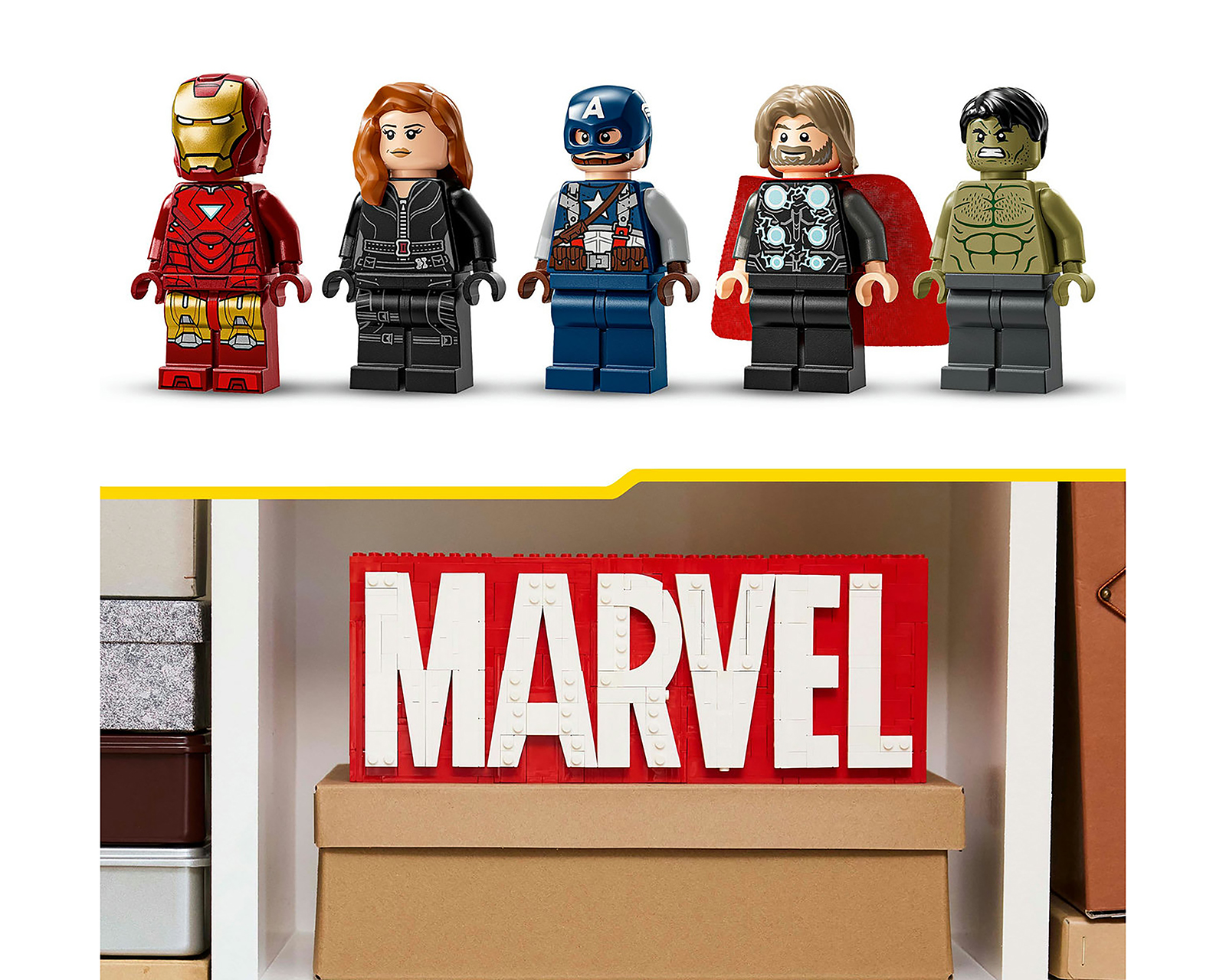 Foto 8 | Foto 8 | LEGO Marvel: Logotipo Marvel y Minifiguras