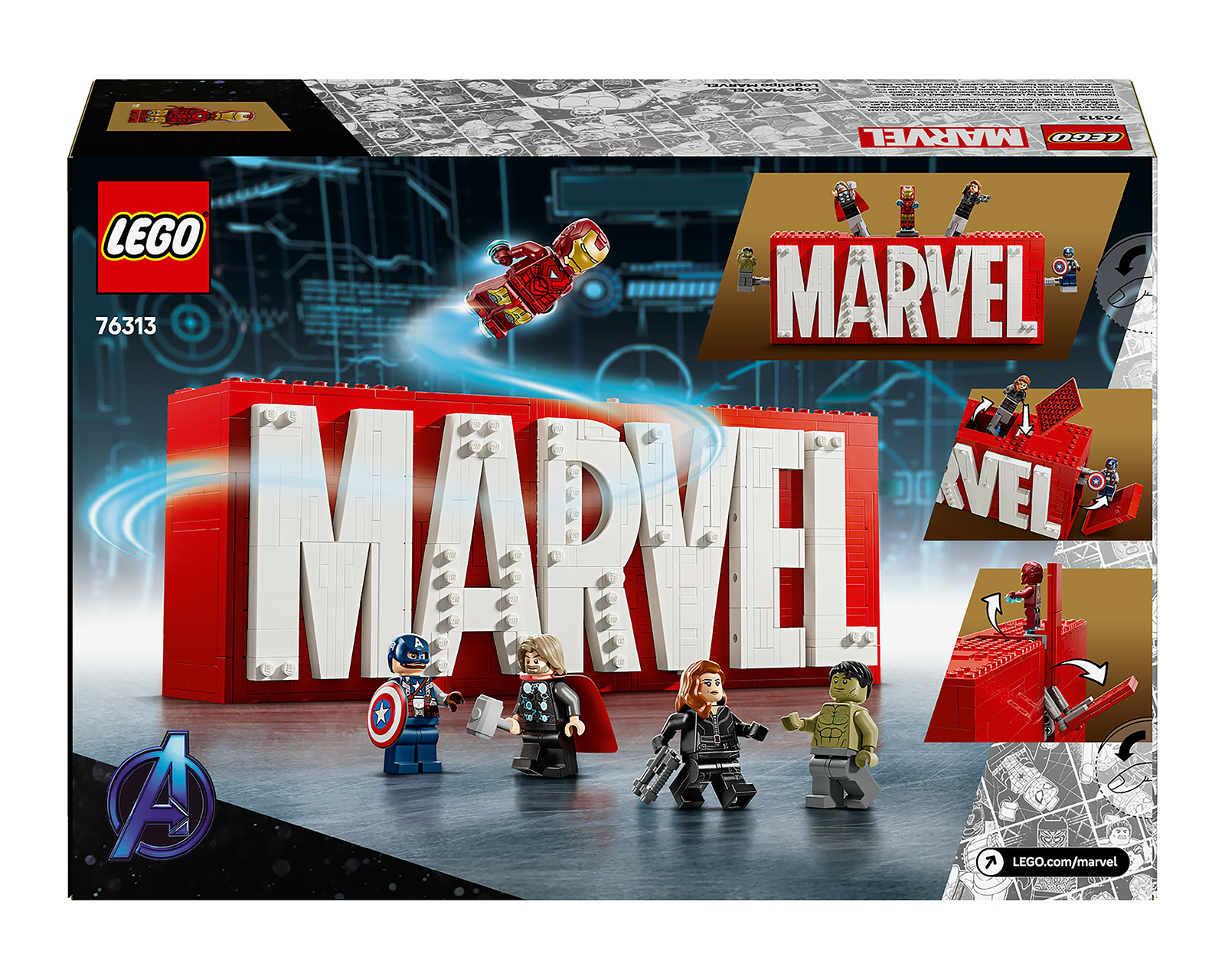 Foto 9 | Foto 9 | LEGO Marvel: Logotipo Marvel y Minifiguras