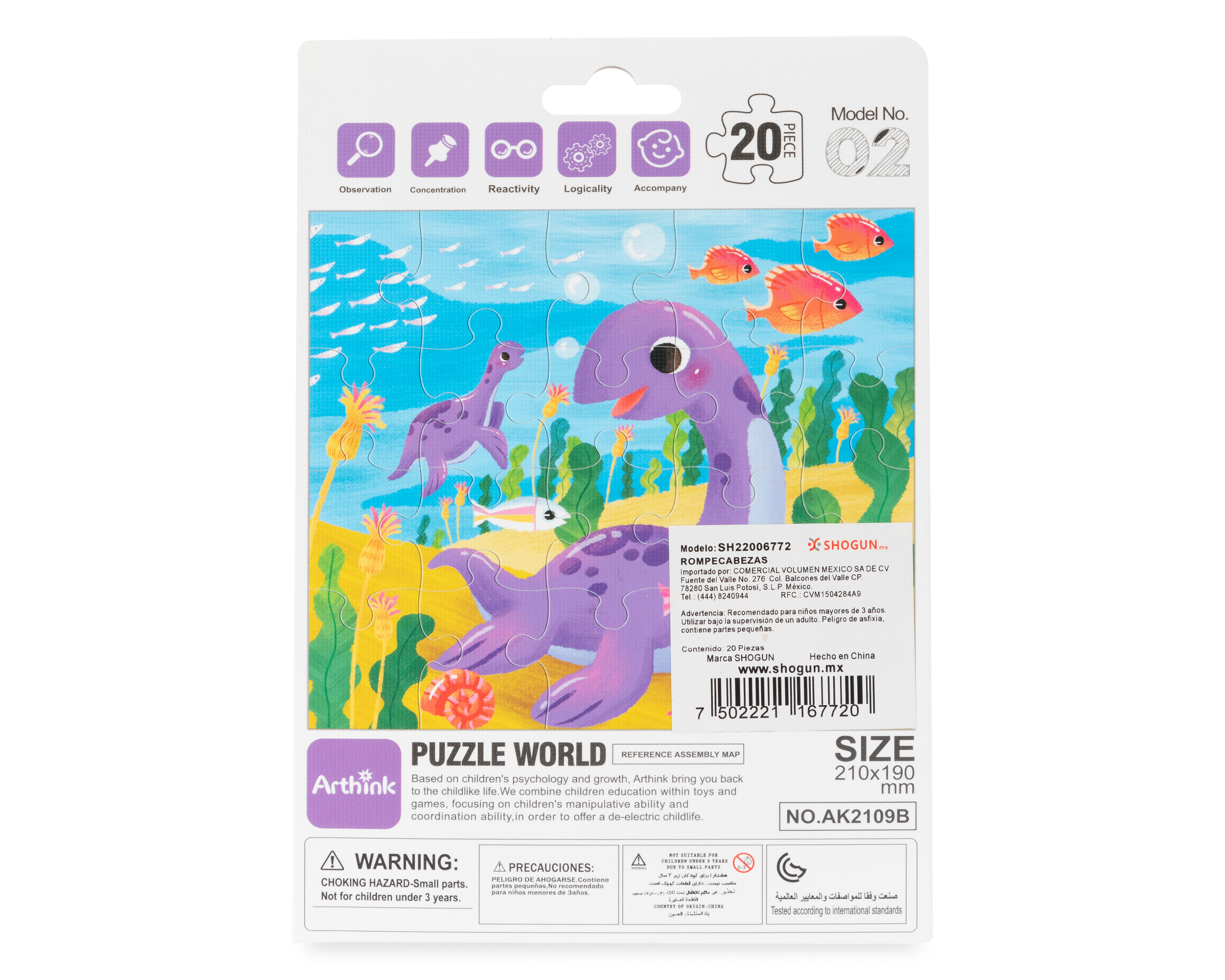 Foto 3 pulgar | Foto 2 | Rompecabezas de Dinosaurio Happy Day 20 Piezas