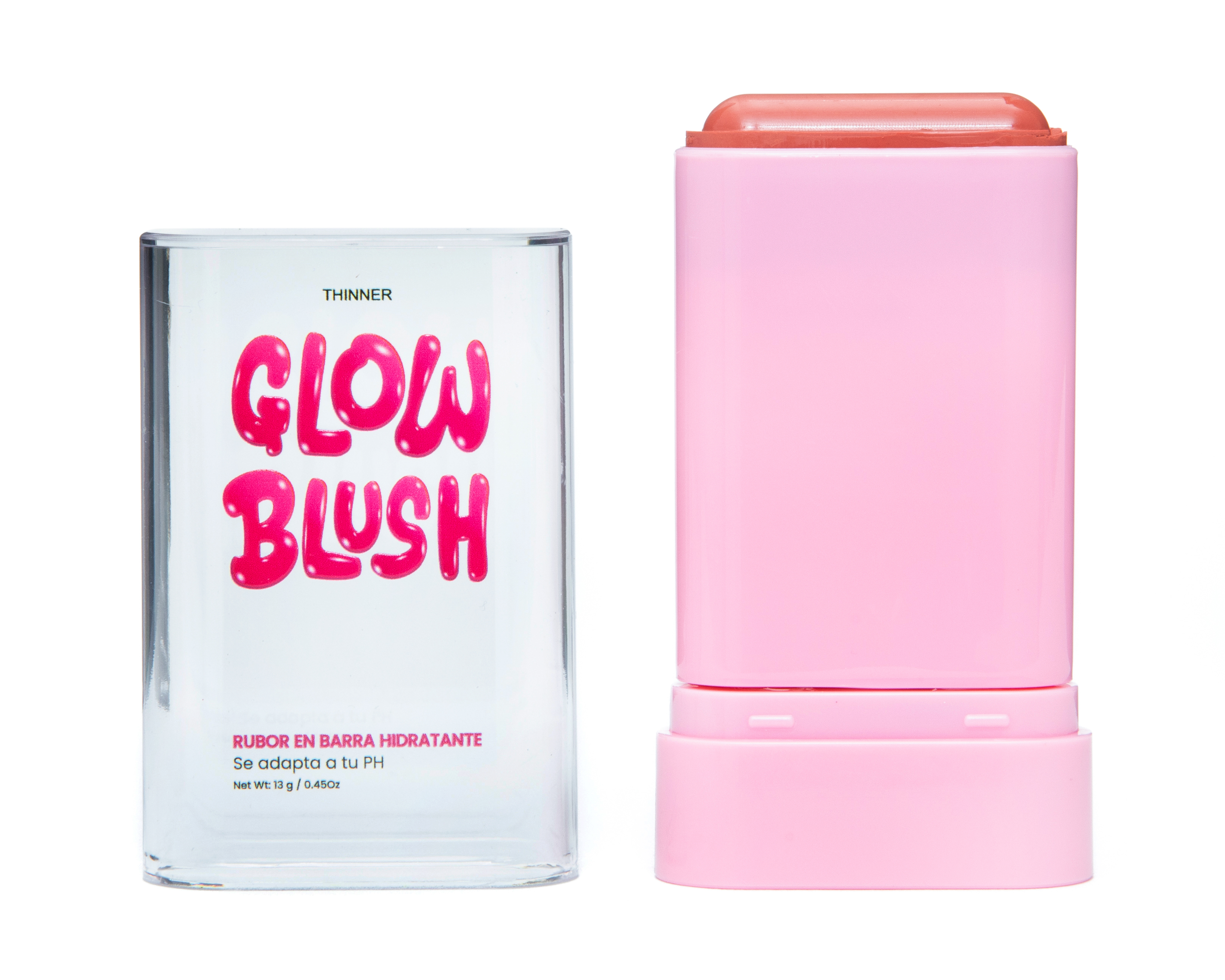 Foto 4 pulgar | Foto 3 | Rubor en Barra 2 en 1 Thinner Glow Blush Tono Rosa 1 13 g