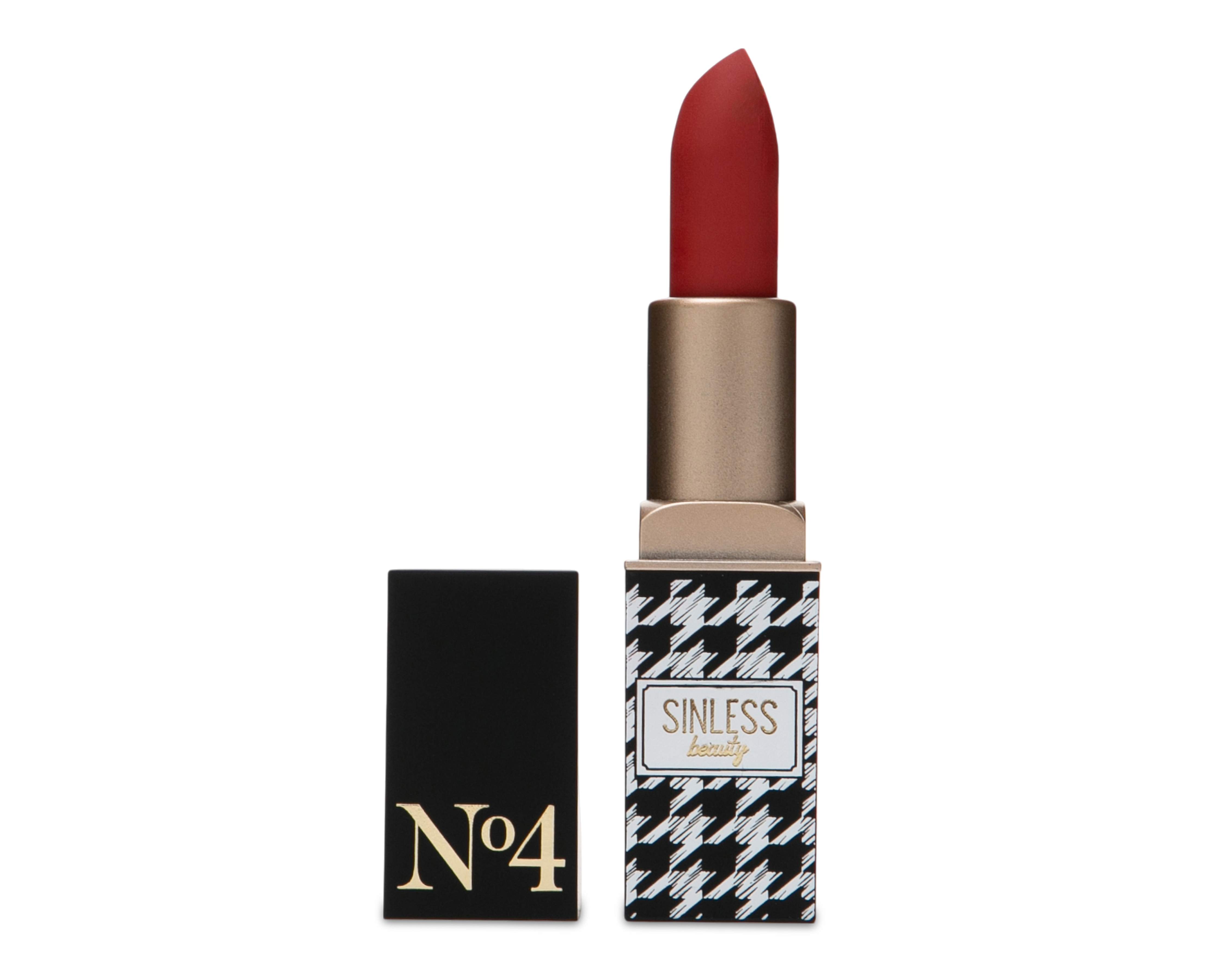 Foto 2 pulgar | Foto 1 | Labial Sinless Beauty Essential Rojo No. 4 #352SLB