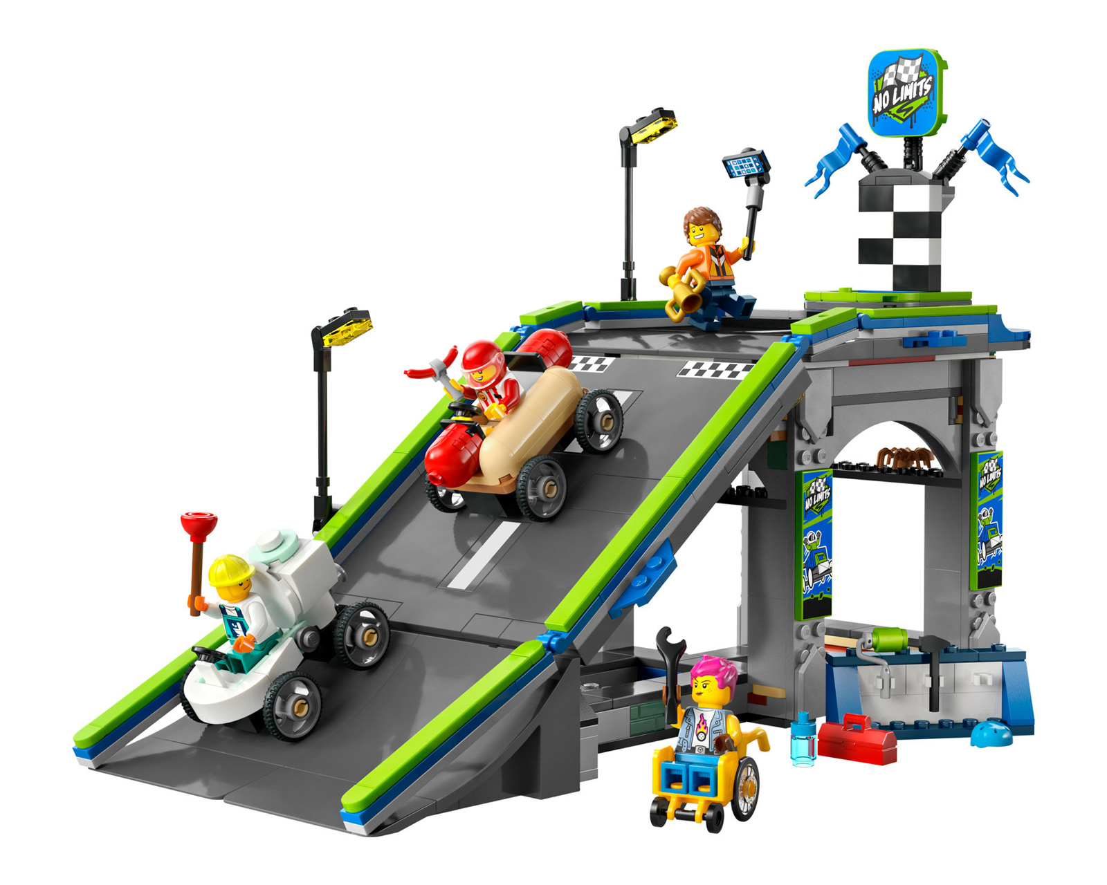 Foto 4 pulgar | Foto 3 | LEGO City: Sin Límites Rampa de Aceleración para Coches de Carreras