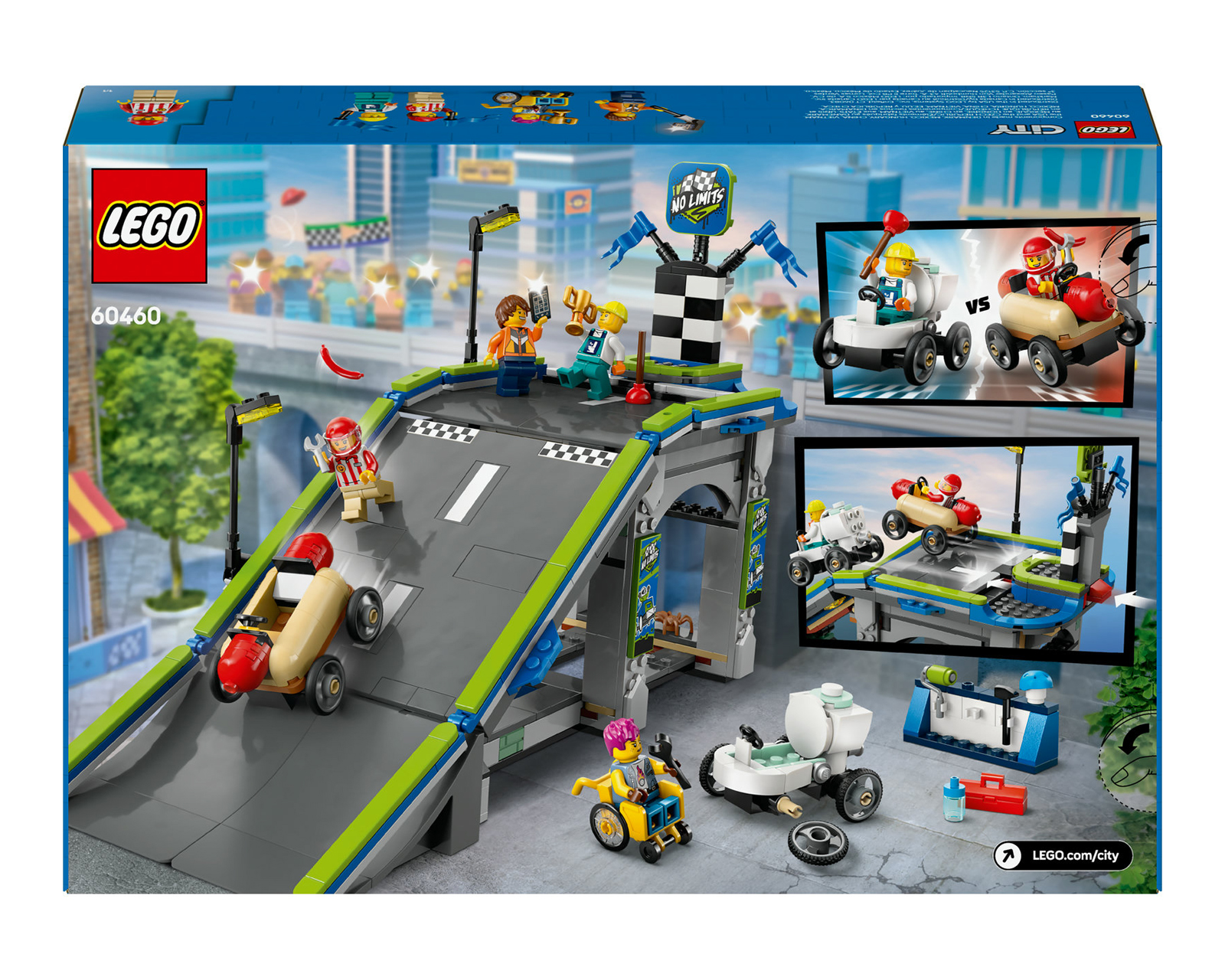 Foto 10 pulgar | Foto 9 | LEGO City: Sin Límites Rampa de Aceleración para Coches de Carreras