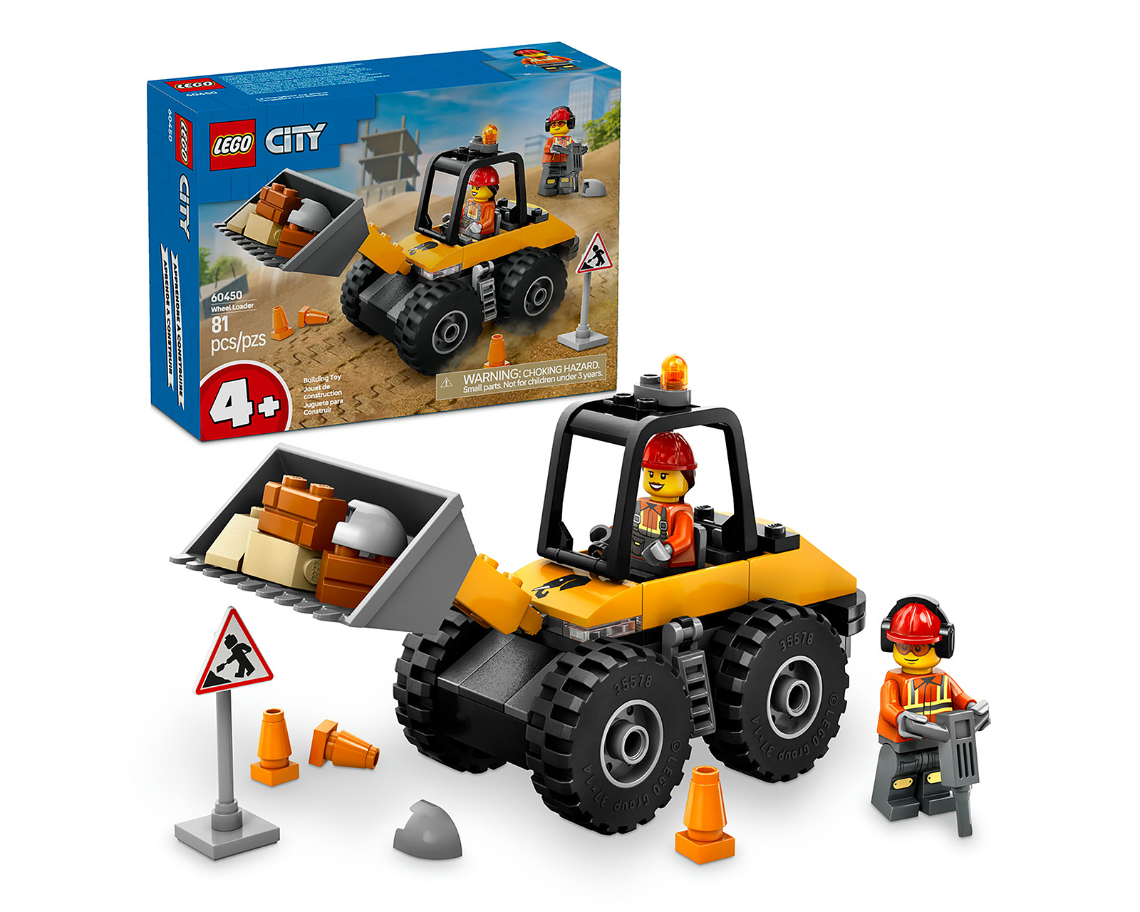 Foto 2 pulgar | Foto 1 | LEGO City: Cargadora con Ruedas Amarilla