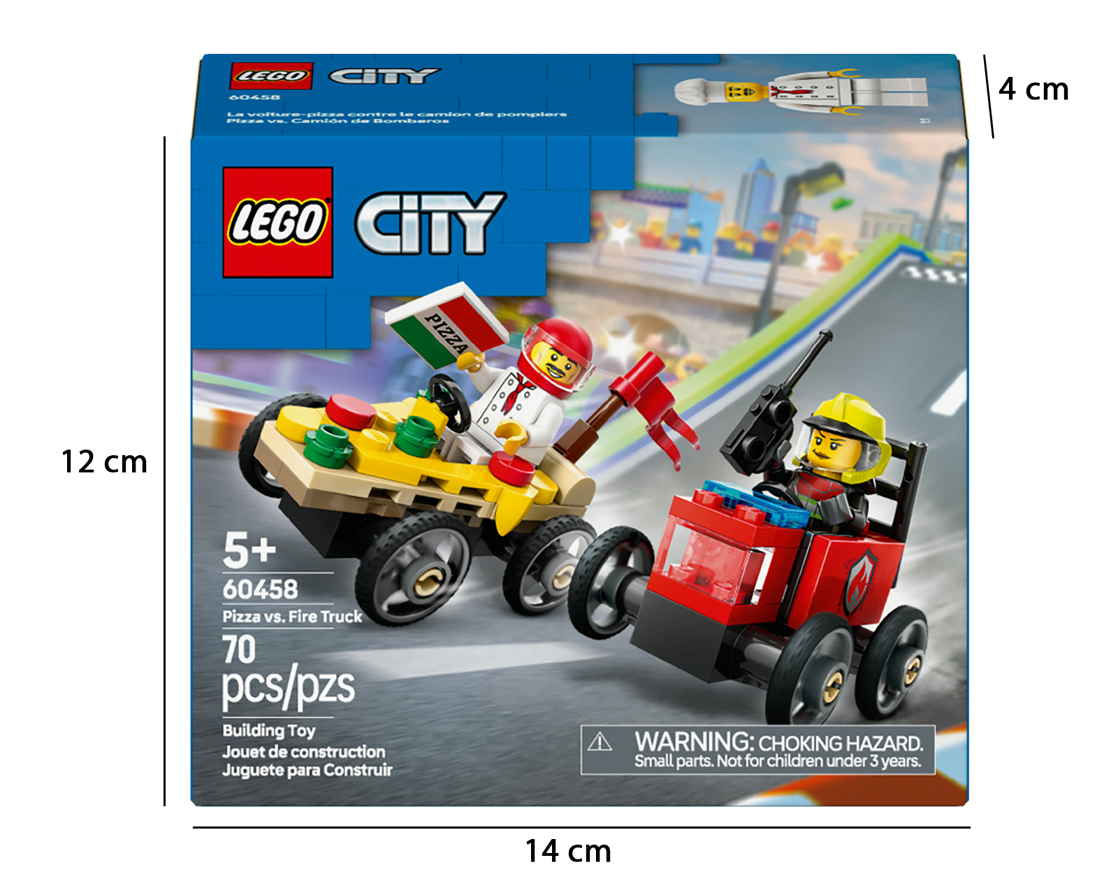 Foto 11 pulgar | Foto 10 | LEGO City: Pack de Coches de Carreras Pizza vs Camión de Bomberos