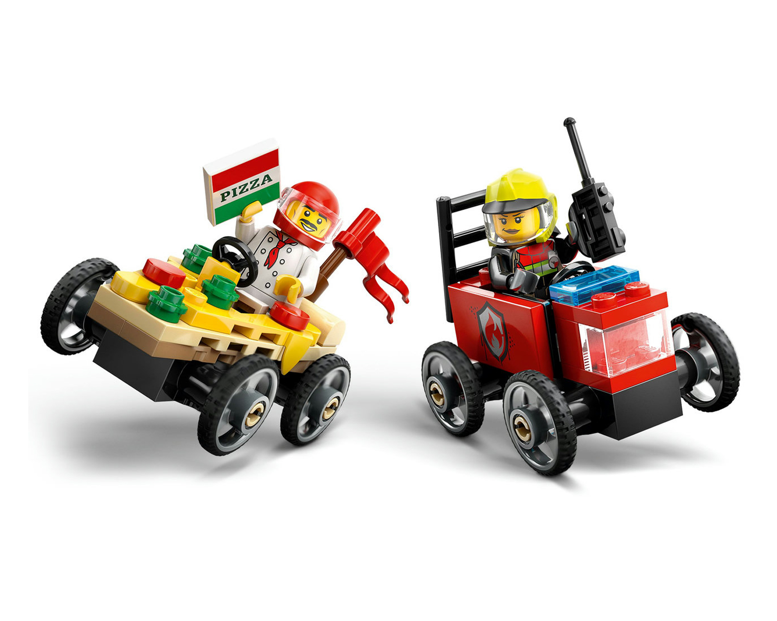 Foto 7 | Foto 7 | LEGO City: Pack de Coches de Carreras Pizza vs Camión de Bomberos