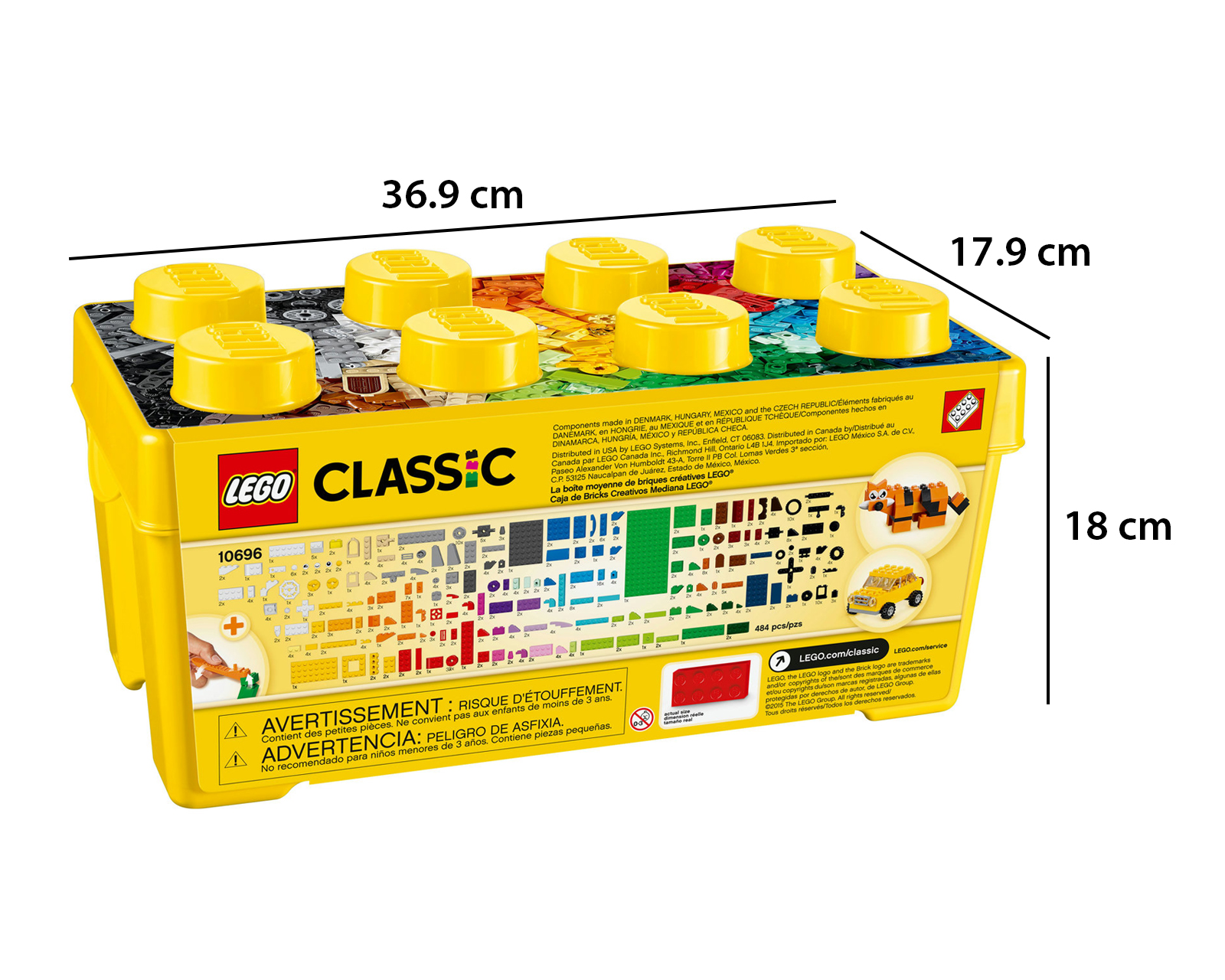 Foto 10 | Foto 10 | LEGO Classic Caja de Ladrillos Creativos Mediana