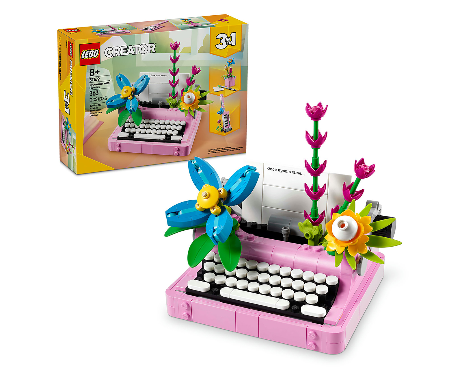 Foto 2 pulgar | Foto 1 | LEGO Creator 3 en 1 Máquina de Escribir con Flores