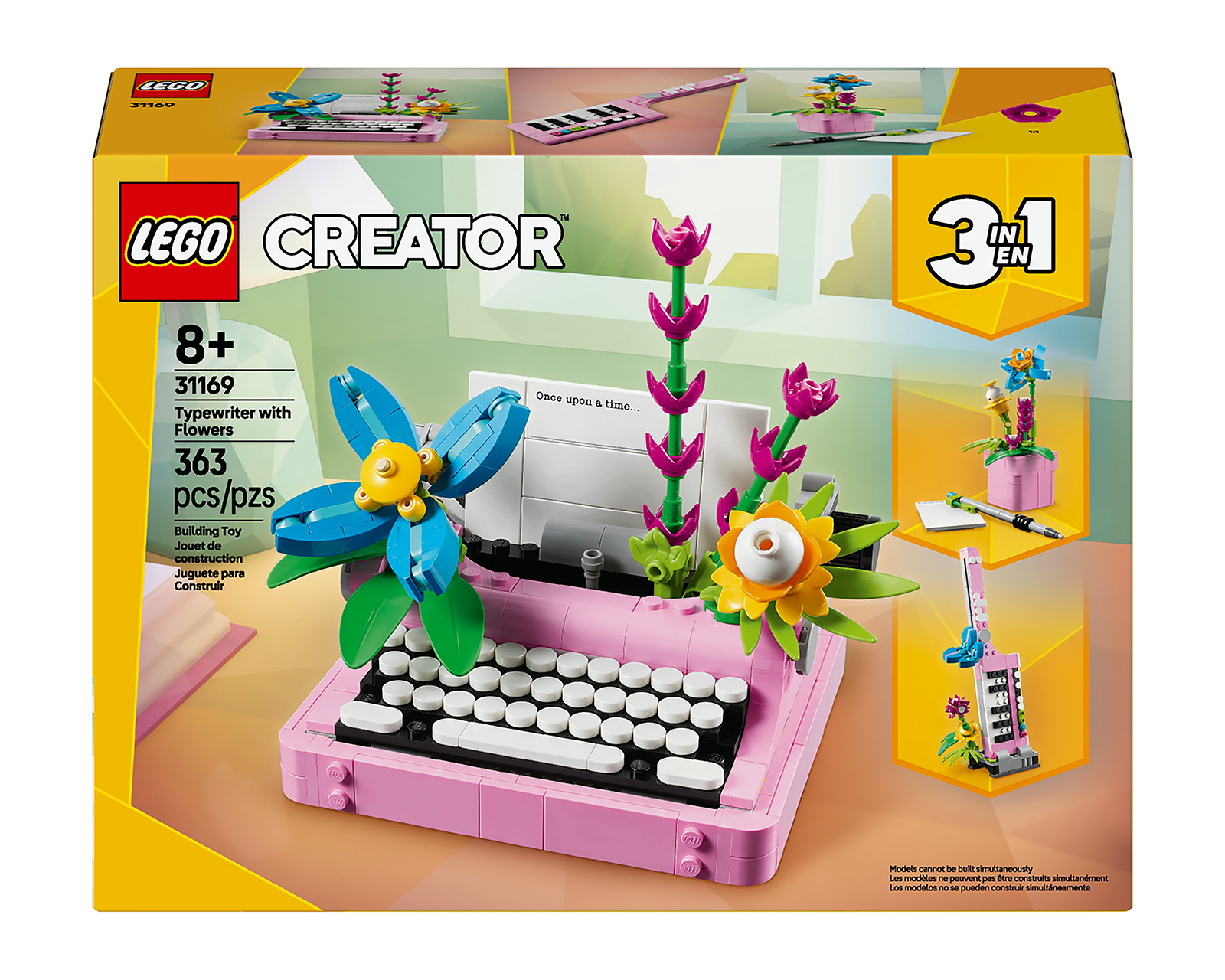 Foto 3 pulgar | Foto 2 | LEGO Creator 3 en 1 Máquina de Escribir con Flores