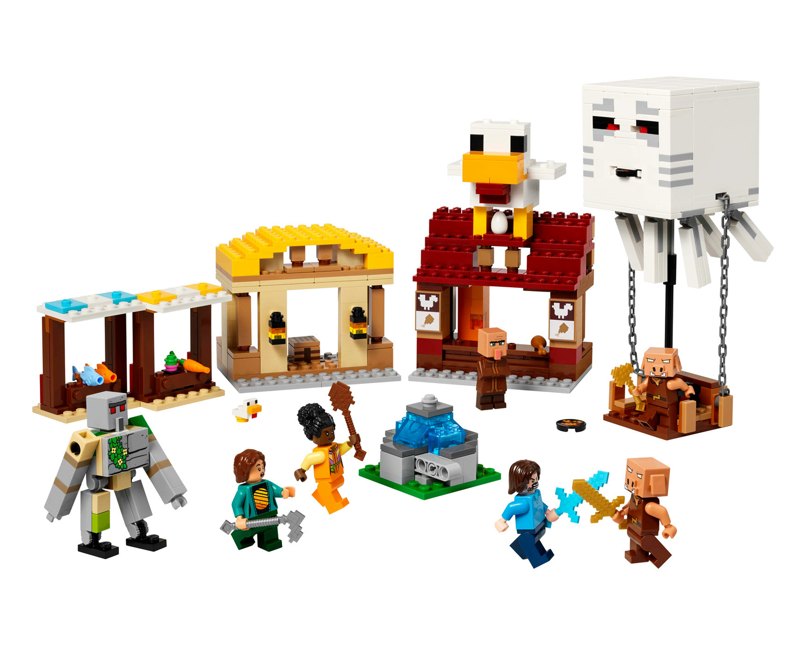 Foto 4 pulgar | Foto 3 | LEGO Minecraft El Ataque a la Aldea del Globo de Ghast