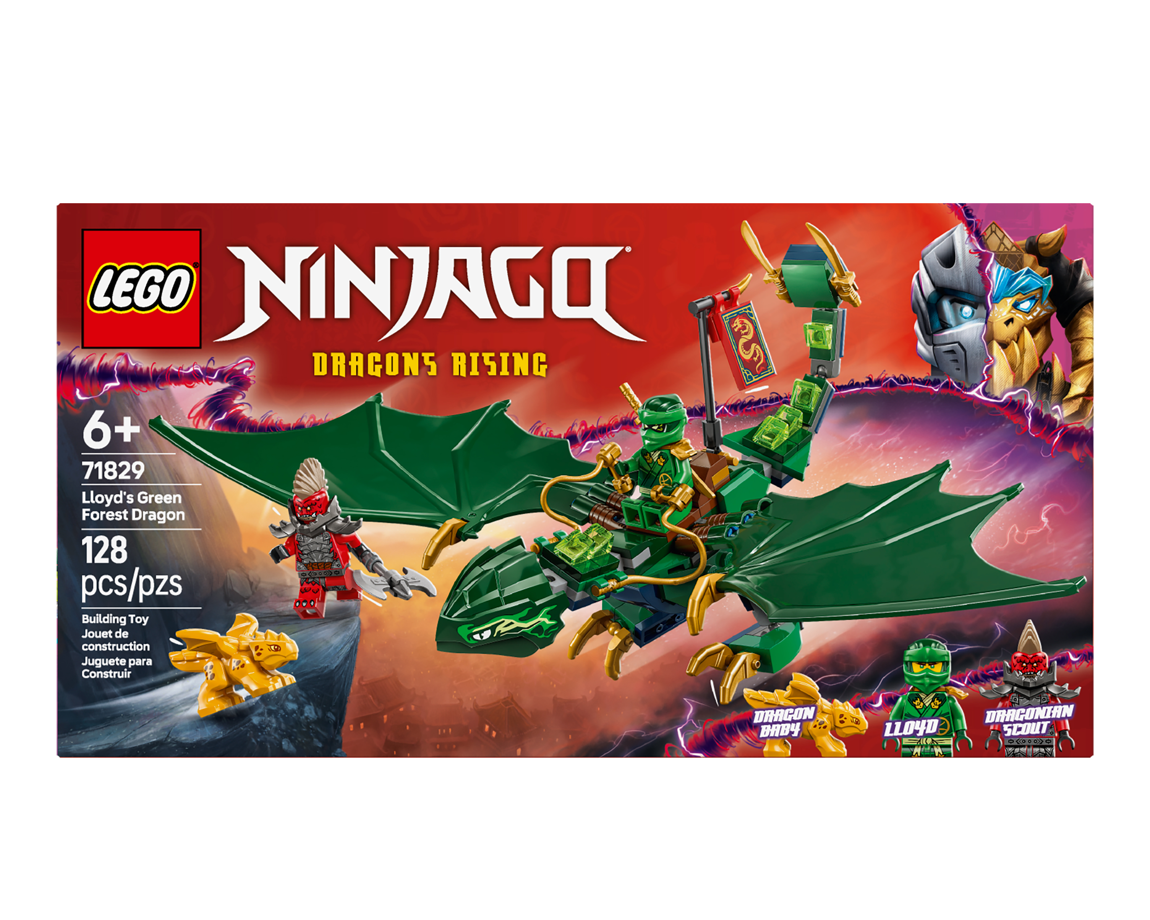 Foto 3 pulgar | Foto 2 | LEGO Ninjago: Dragón Verde del Bosque de Lloyd