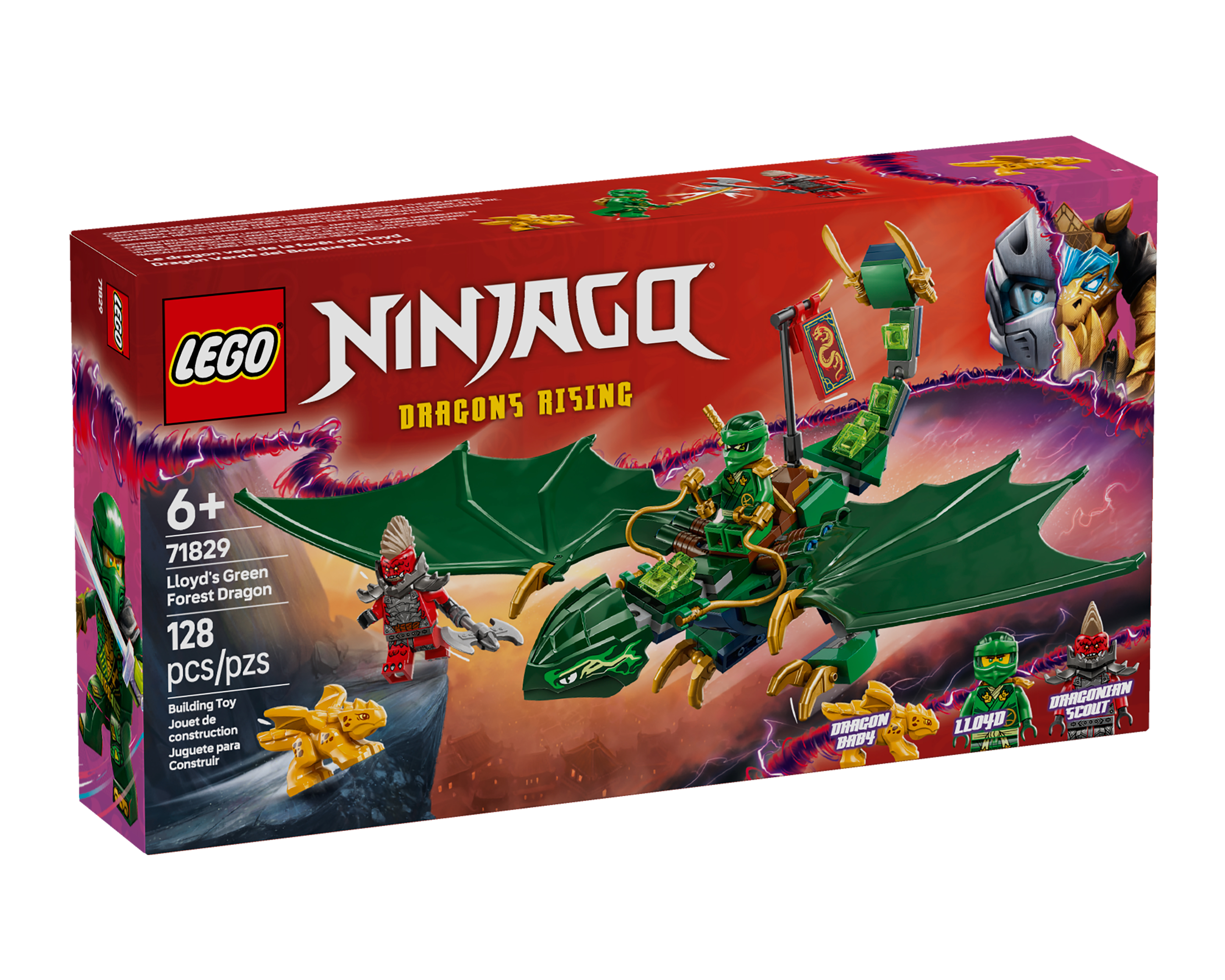Foto 5 pulgar | Foto 4 | LEGO Ninjago: Dragón Verde del Bosque de Lloyd