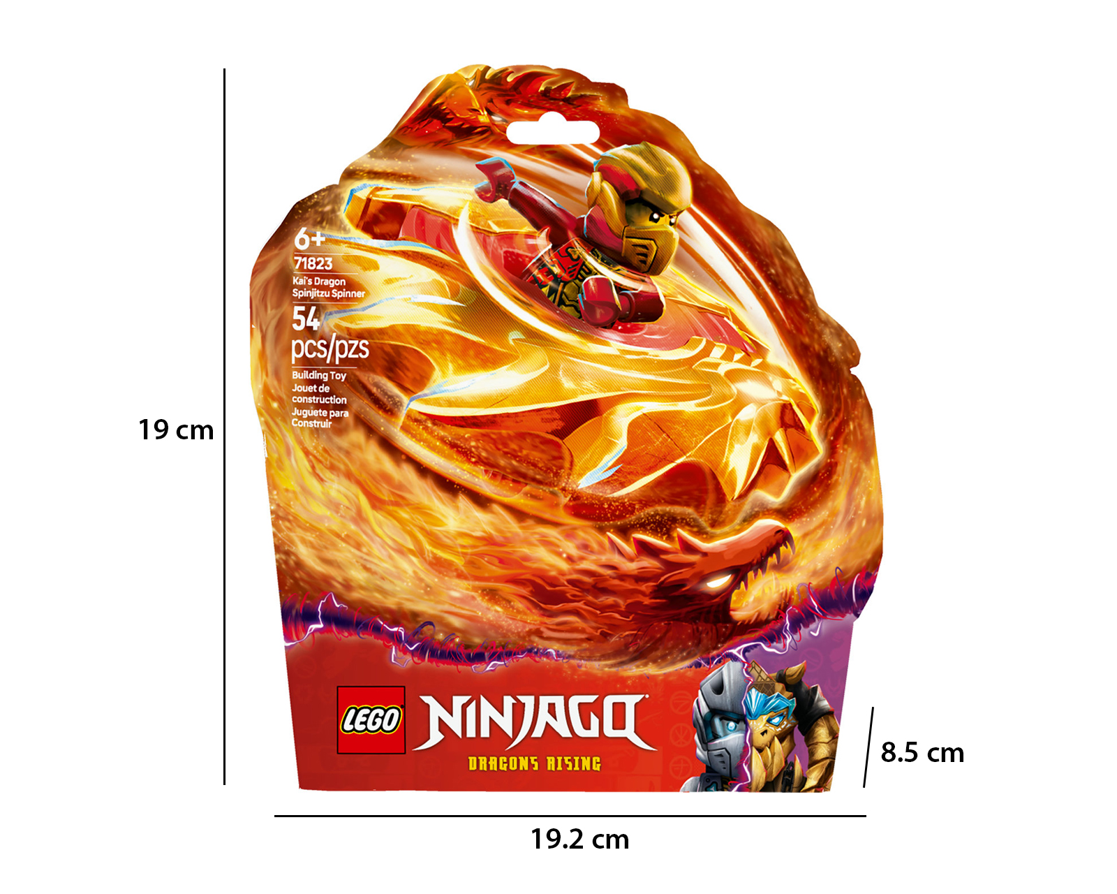 Foto 11 pulgar | Foto 10 | LEGO NinjaGo: Spinner de Spinjitzu del Dragón de Kai