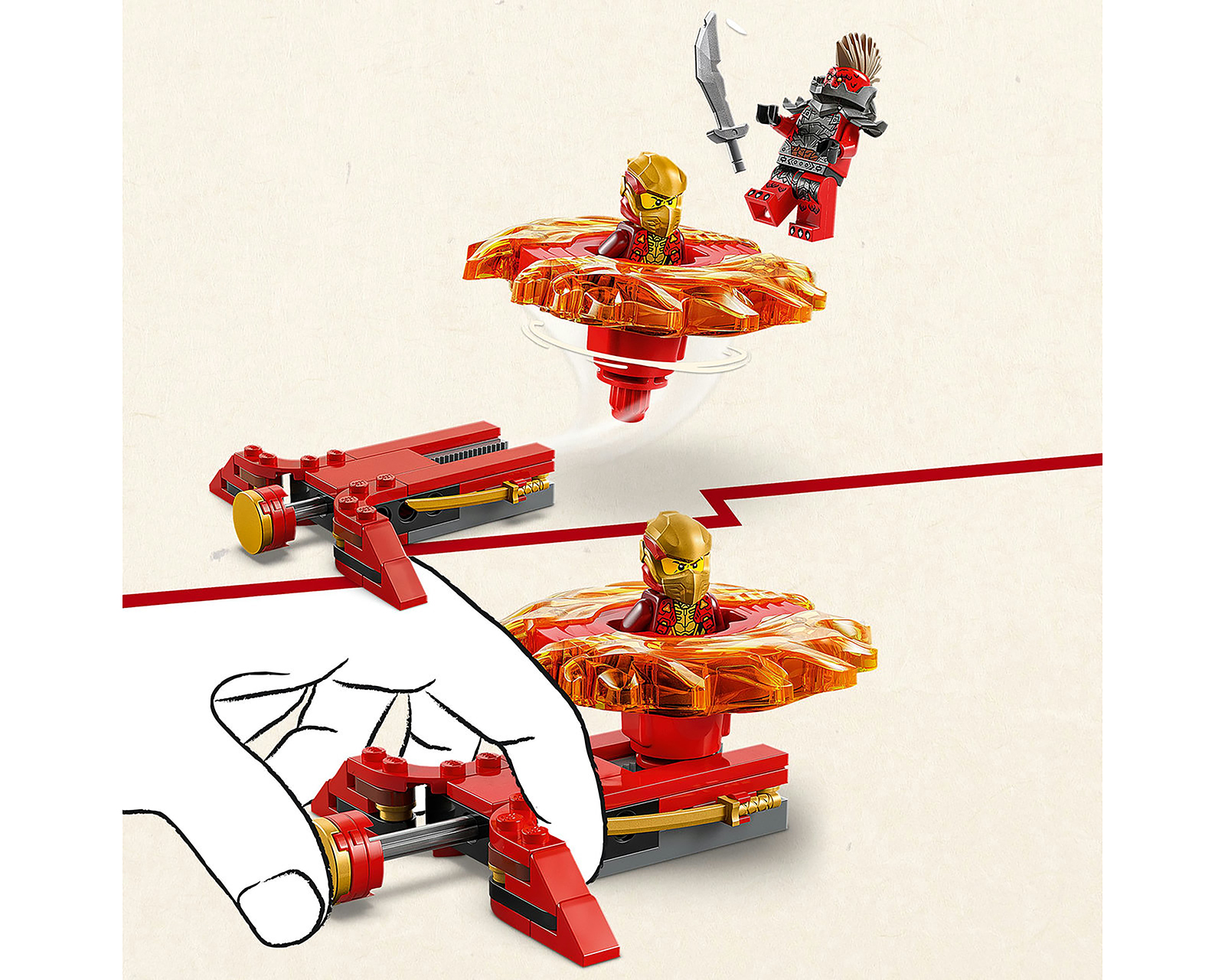 Foto 8 pulgar | Foto 7 | LEGO NinjaGo: Spinner de Spinjitzu del Dragón de Kai