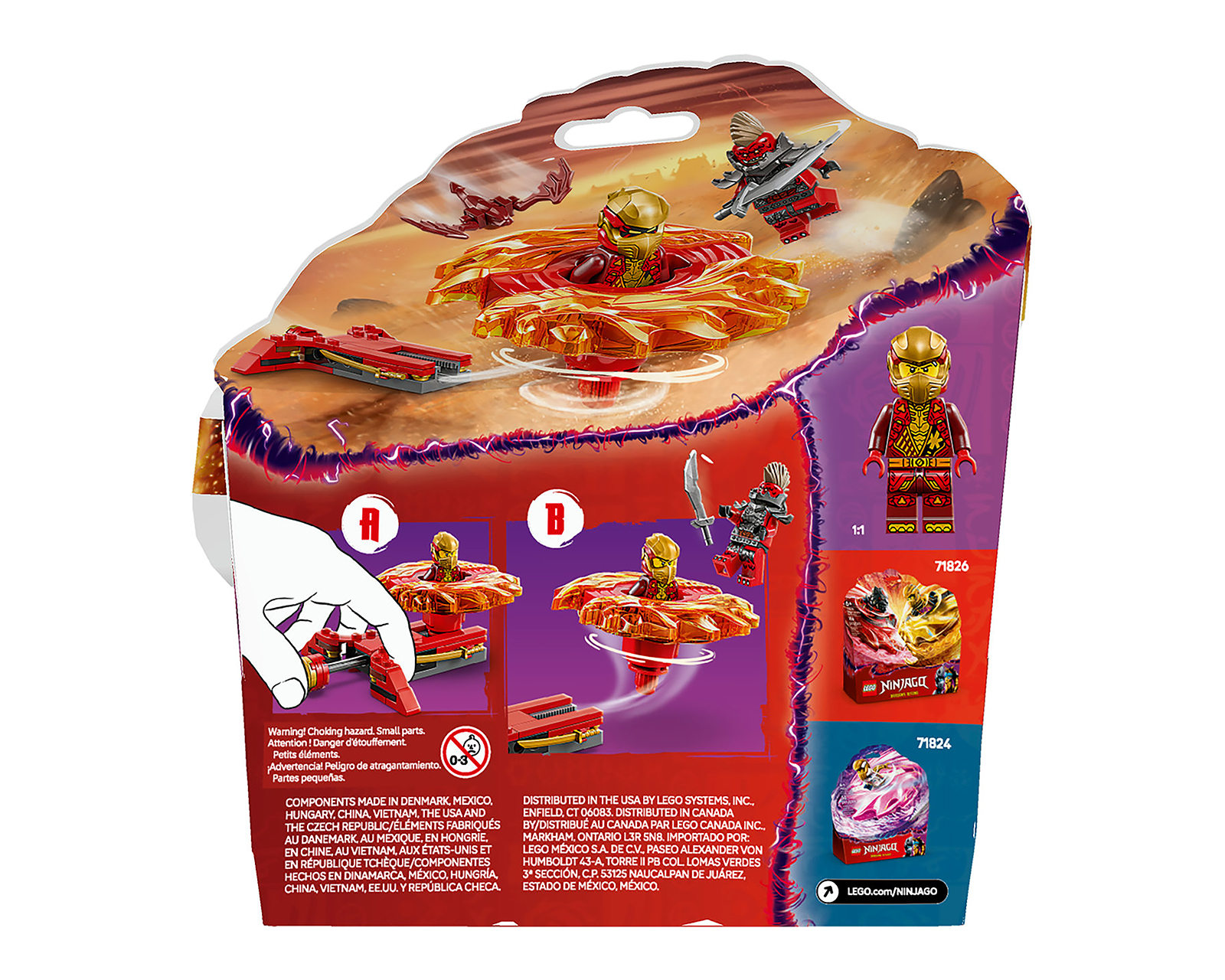 Foto 10 pulgar | Foto 9 | LEGO NinjaGo: Spinner de Spinjitzu del Dragón de Kai
