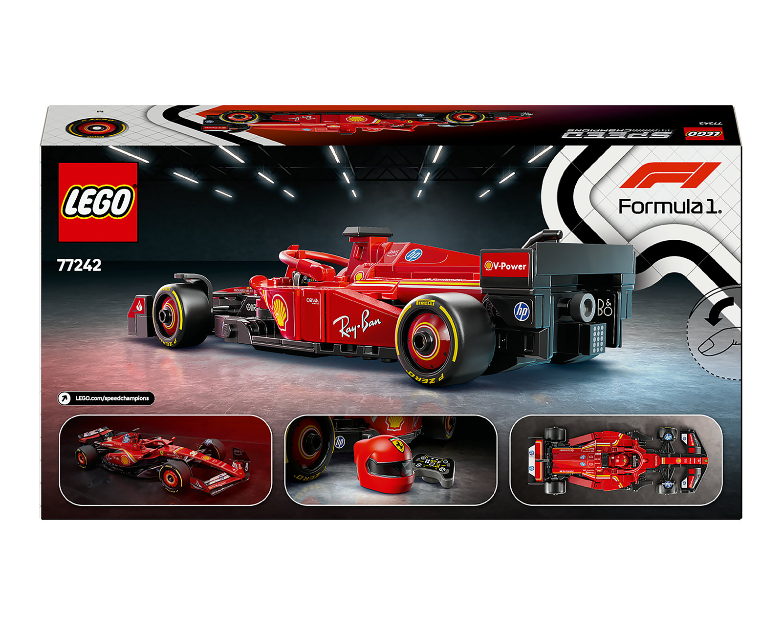 Foto 10 pulgar | Foto 9 | LEGO Speed Champions: Coche de Carreras Ferrari SF-24 F1